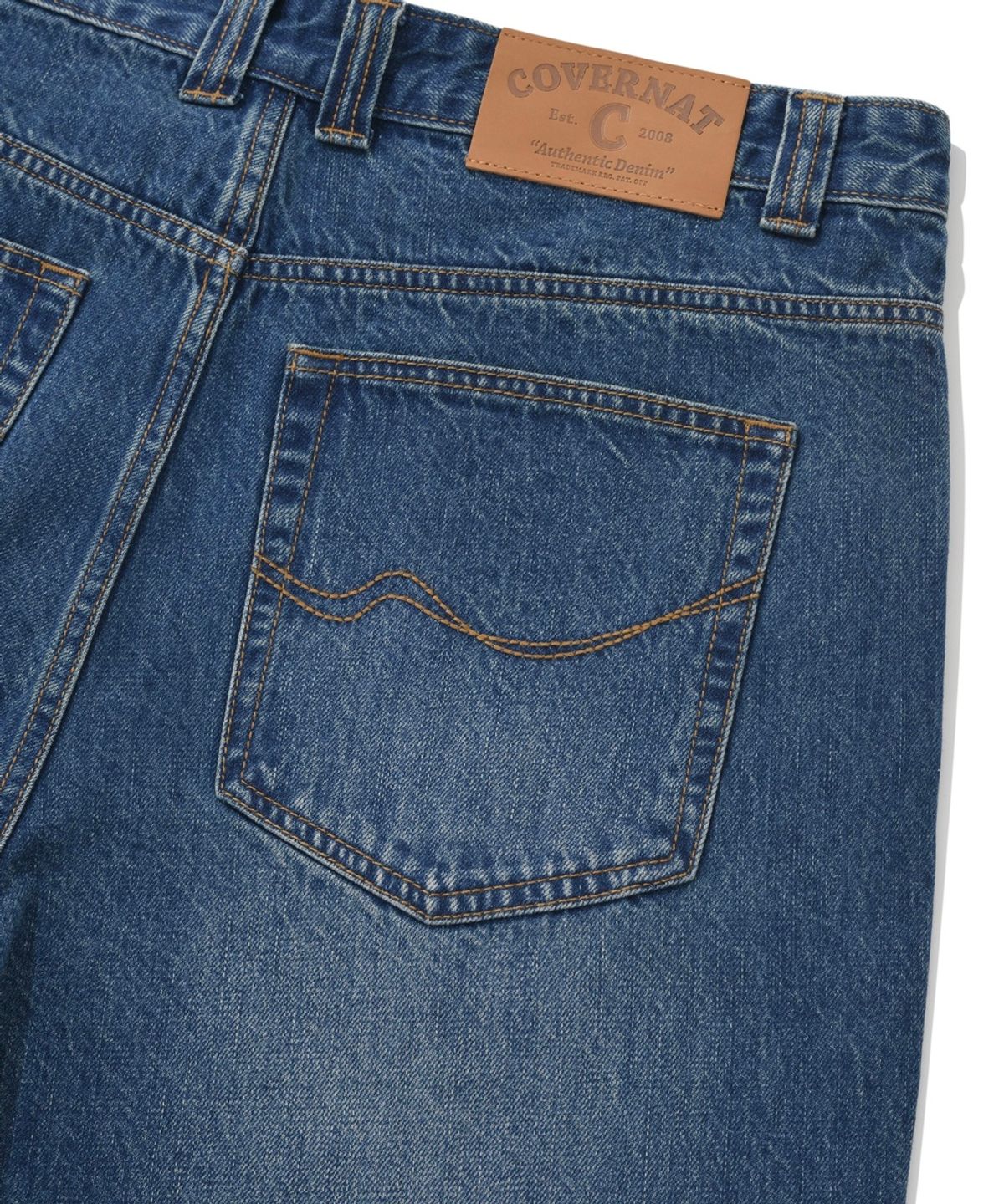 커버낫(COVERNAT) 와이드 데님 팬츠 블루
