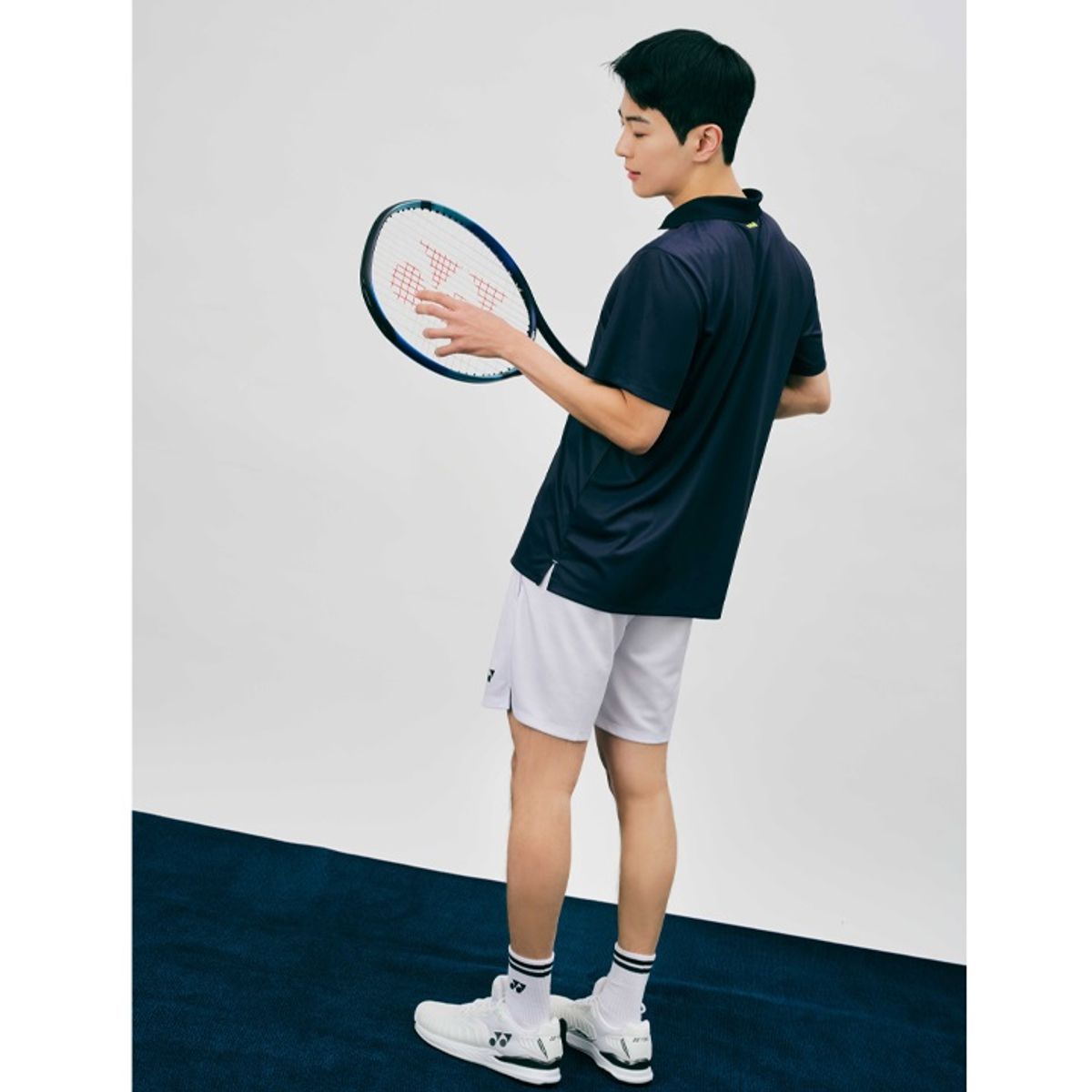 요넥스(YONEX) 235SN001M 화이트 테니스 양말  남성장목