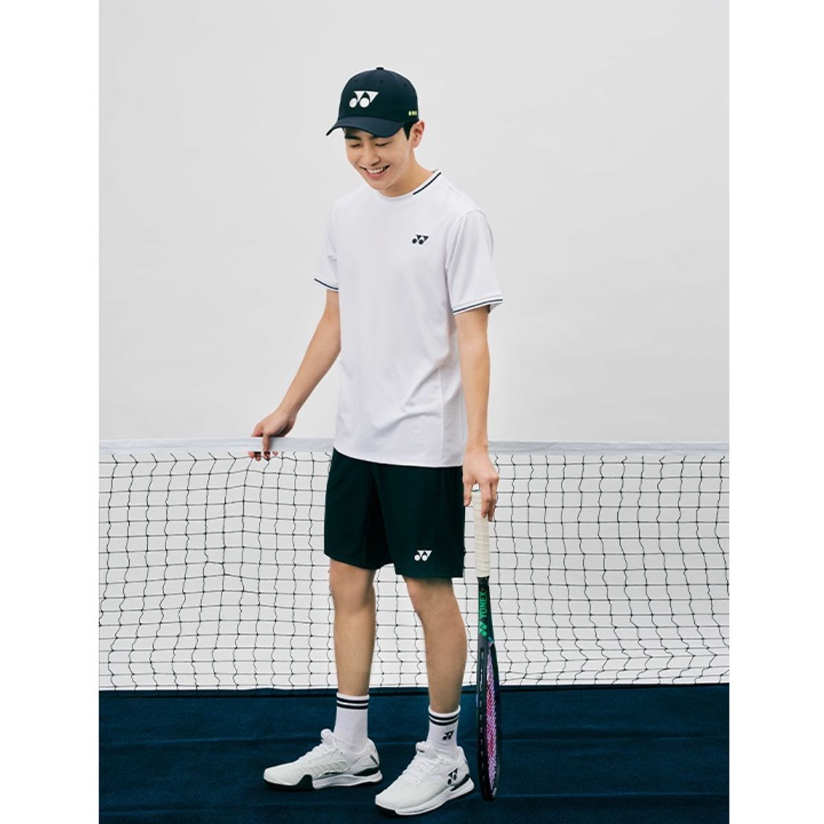 요넥스(YONEX) 235SN001M 화이트 테니스 양말  남성장목
