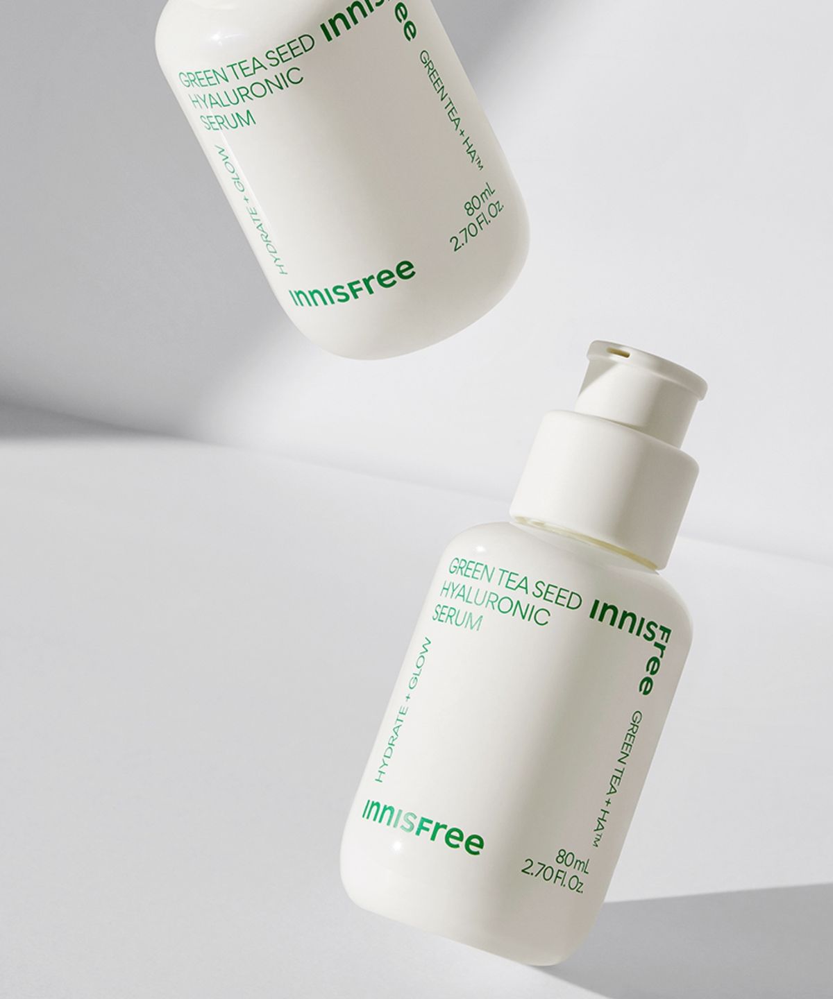 이니스프리(INNISFREE) [1+1] [사은품 증정] 그린티 씨드 히알루론산 세럼 80mL + 80mL(리필) + 15mL 2개