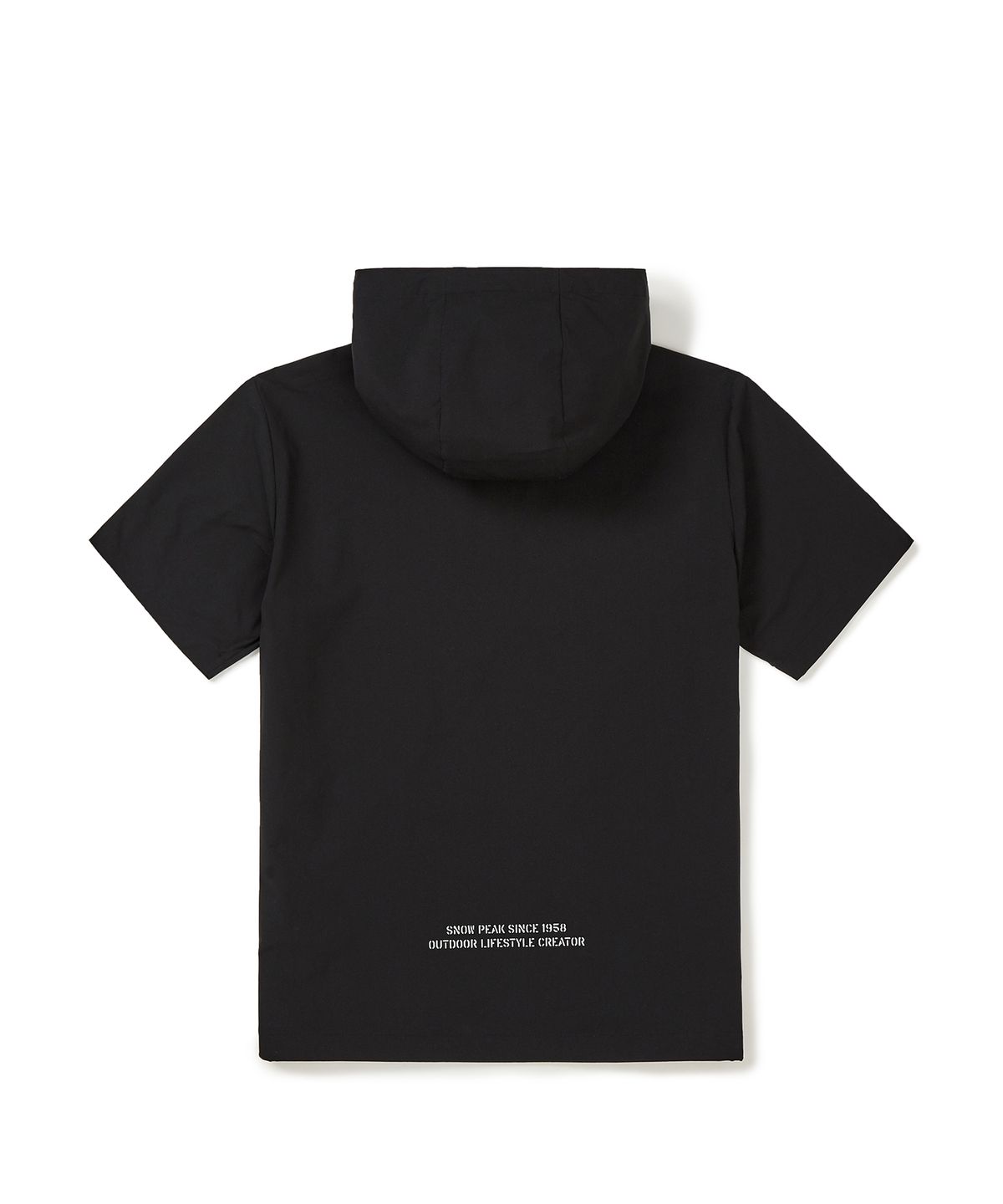 스노우피크 어패럴(SNOWPEAK APPAREL) 프로 반팔 후드 아노락 Black (S23MMTAN30)