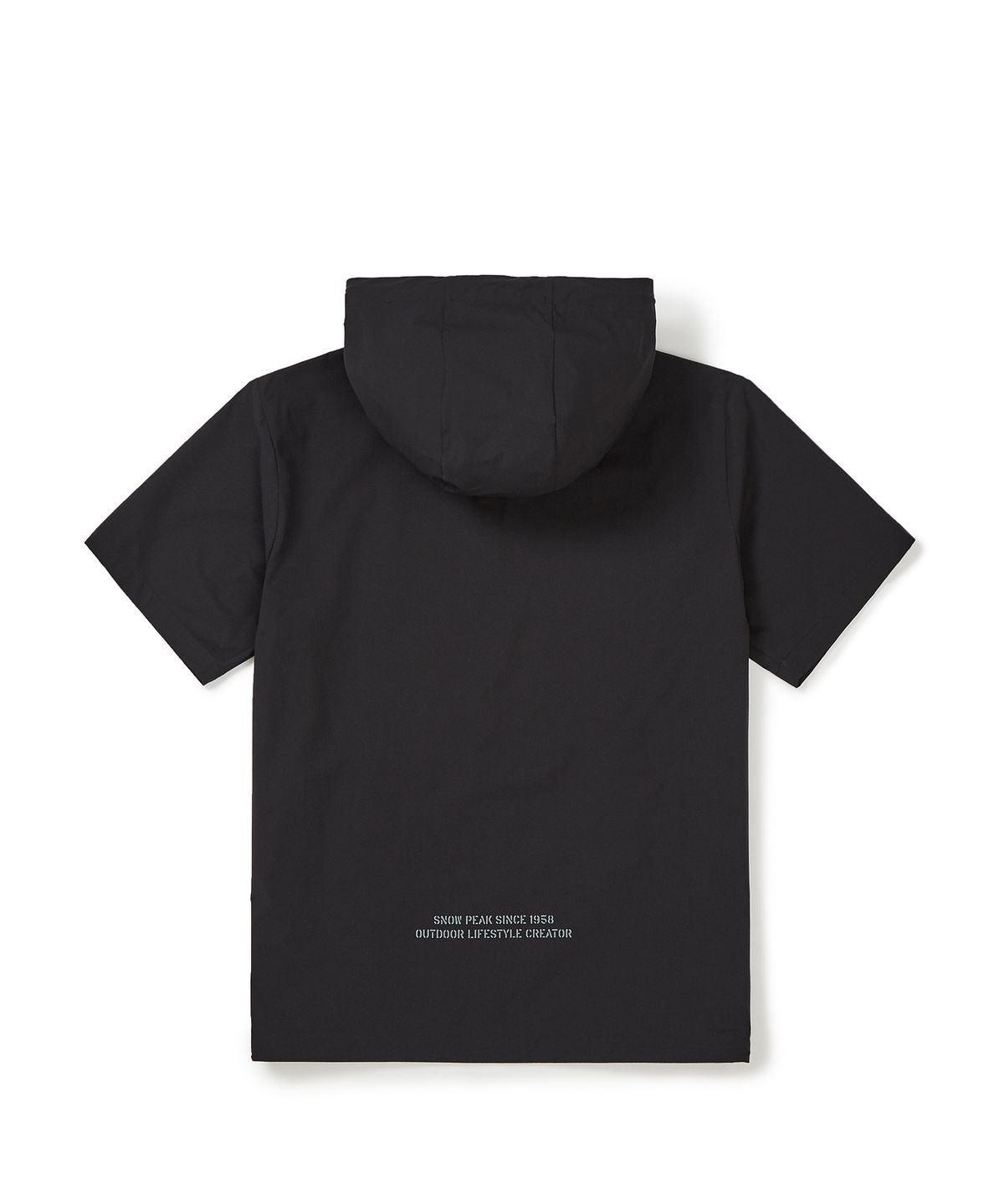 스노우피크 어패럴(SNOWPEAK APPAREL) 프로 반팔 후드 아노락 Dark Charcoal (S23MMTAN30)