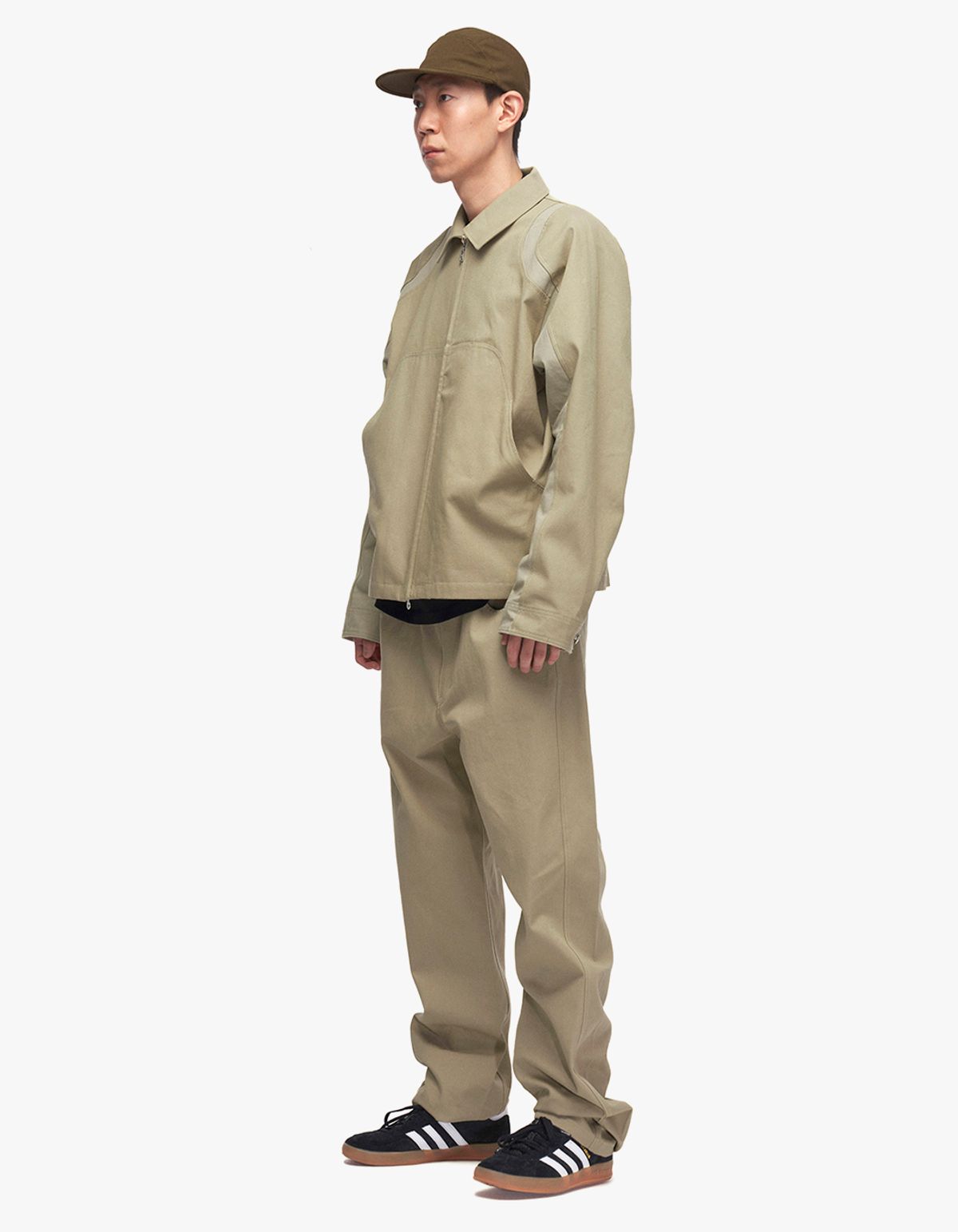 로어즈(LORES) Twisted Leg Trousers - Beige