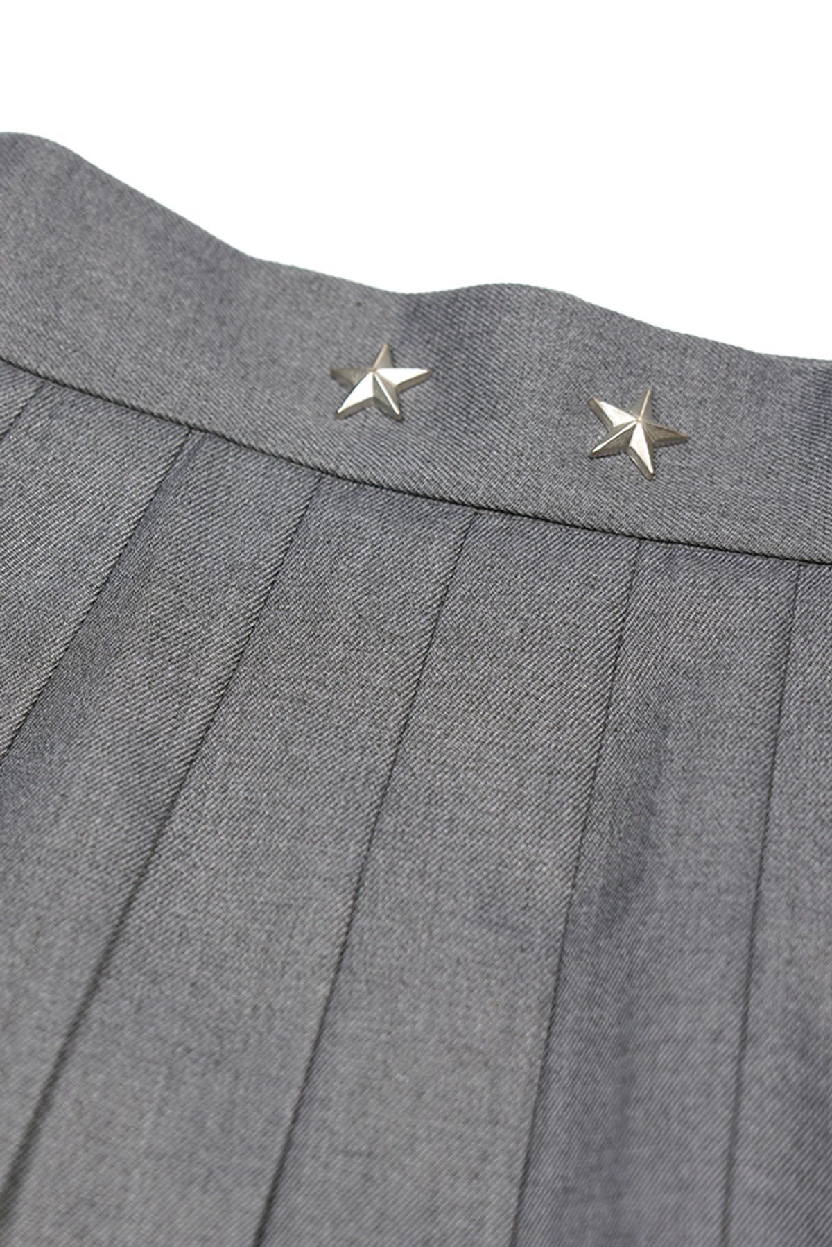 데어드(DARED) STAR RIVET PLEATED MINI SKIRT
