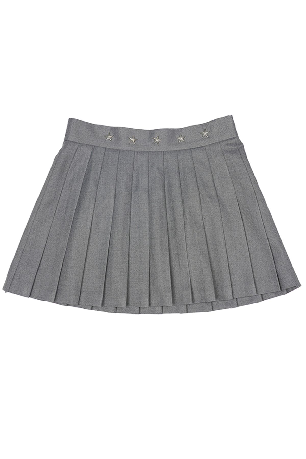 데어드(DARED) STAR RIVET PLEATED MINI SKIRT