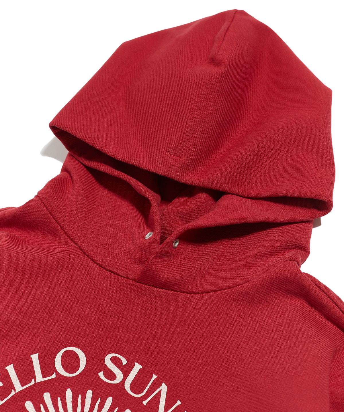 헬로 선라이즈(HELLO SUNRISE) HS Arch Logo Hoodie (Vintage Red)