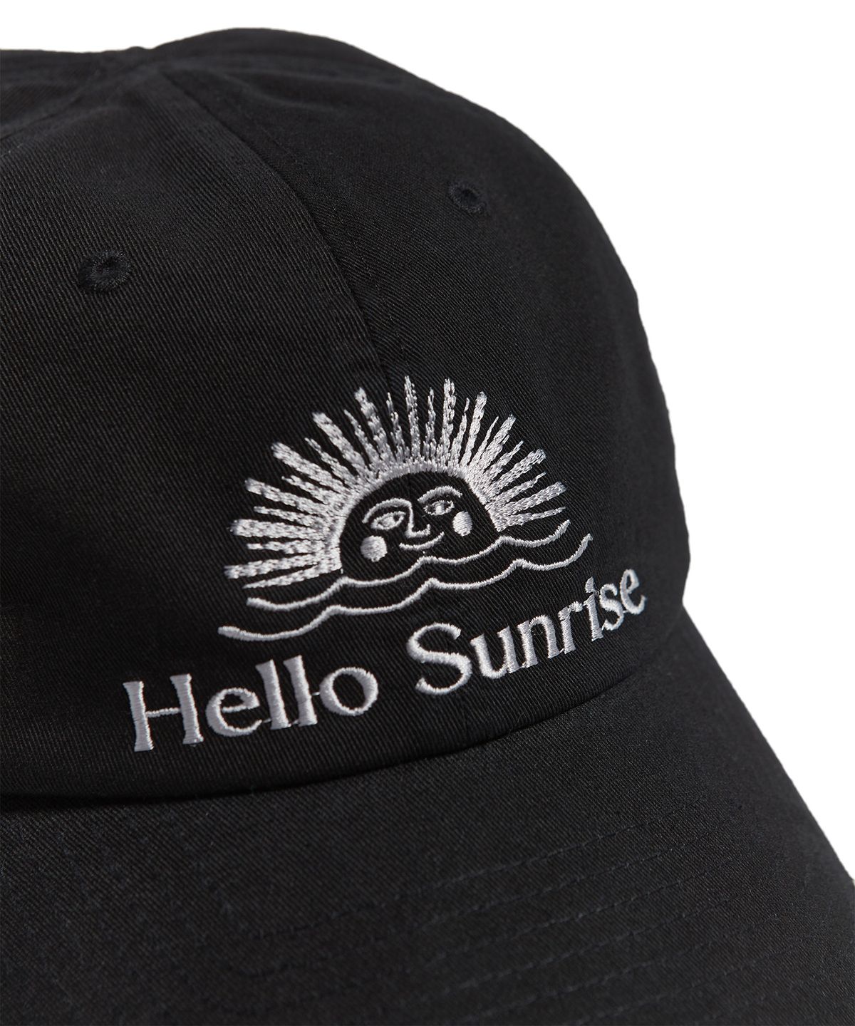 헬로 선라이즈(HELLO SUNRISE) Washed OG Logo Ball Cap (Black)