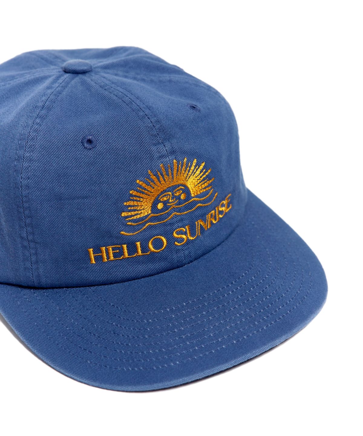 헬로 선라이즈(HELLO SUNRISE) Washed OG Logo 6panel Cap (Ocean Blue)