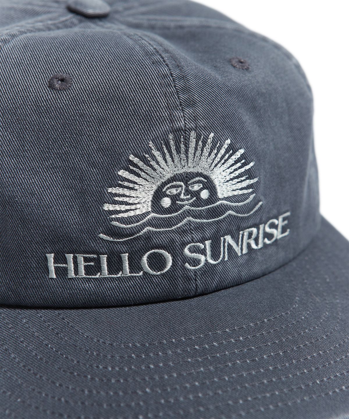 헬로 선라이즈(HELLO SUNRISE) Washed OG Logo 6panel Cap (Charcoal)