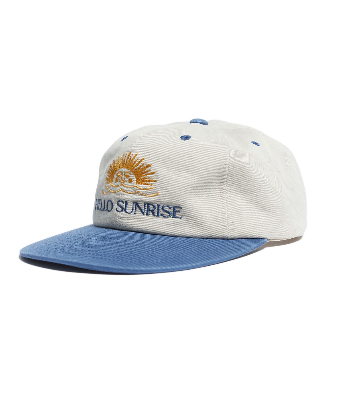 헬로 선라이즈(HELLO SUNRISE) Two Tone Washed OG Logo 6panel Cap (Beige & Vintage Blue)