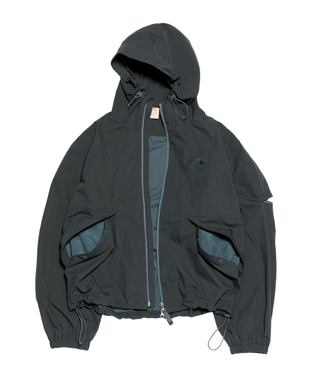 헬로 선라이즈(HELLO SUNRISE) HS Hooded Zip-up Jacket (Gray)