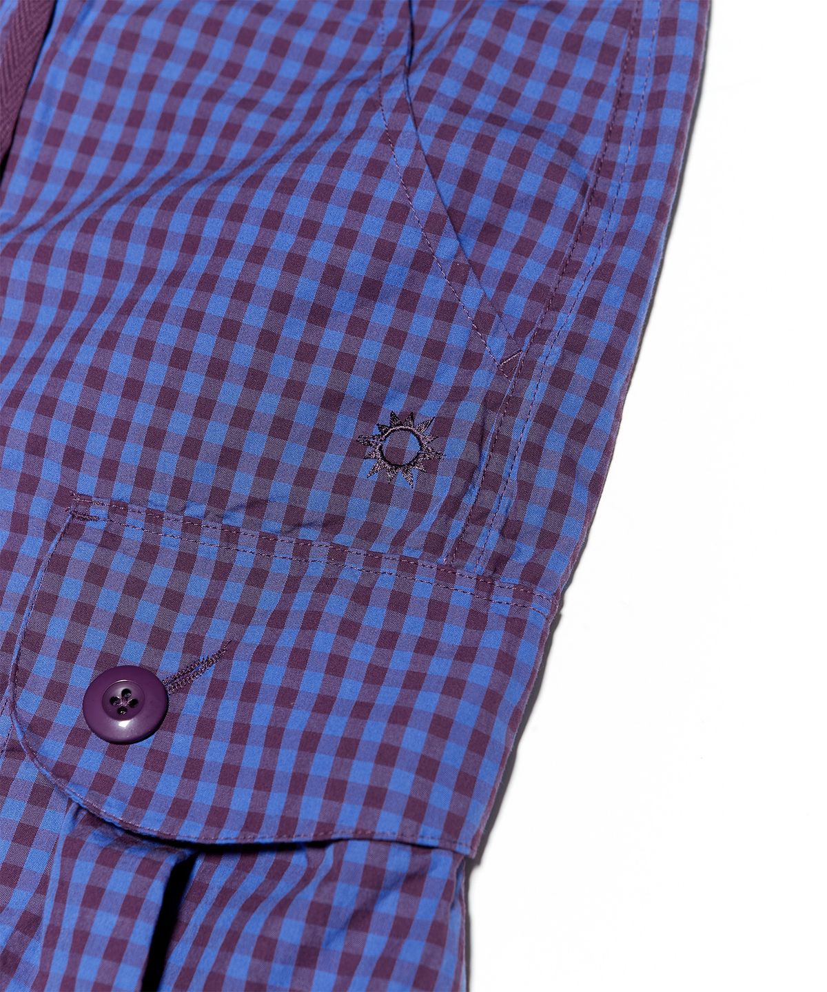 헬로 선라이즈(HELLO SUNRISE) Parachute Cargo Pants (Purple Check)
