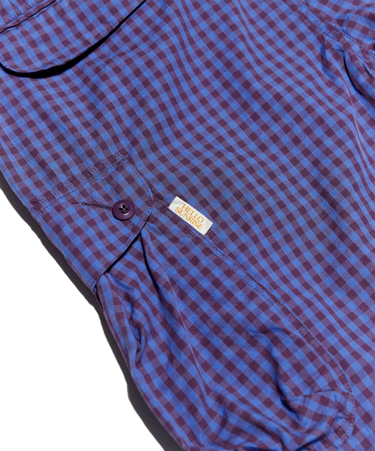 헬로 선라이즈(HELLO SUNRISE) Parachute Cargo Pants (Purple Check)