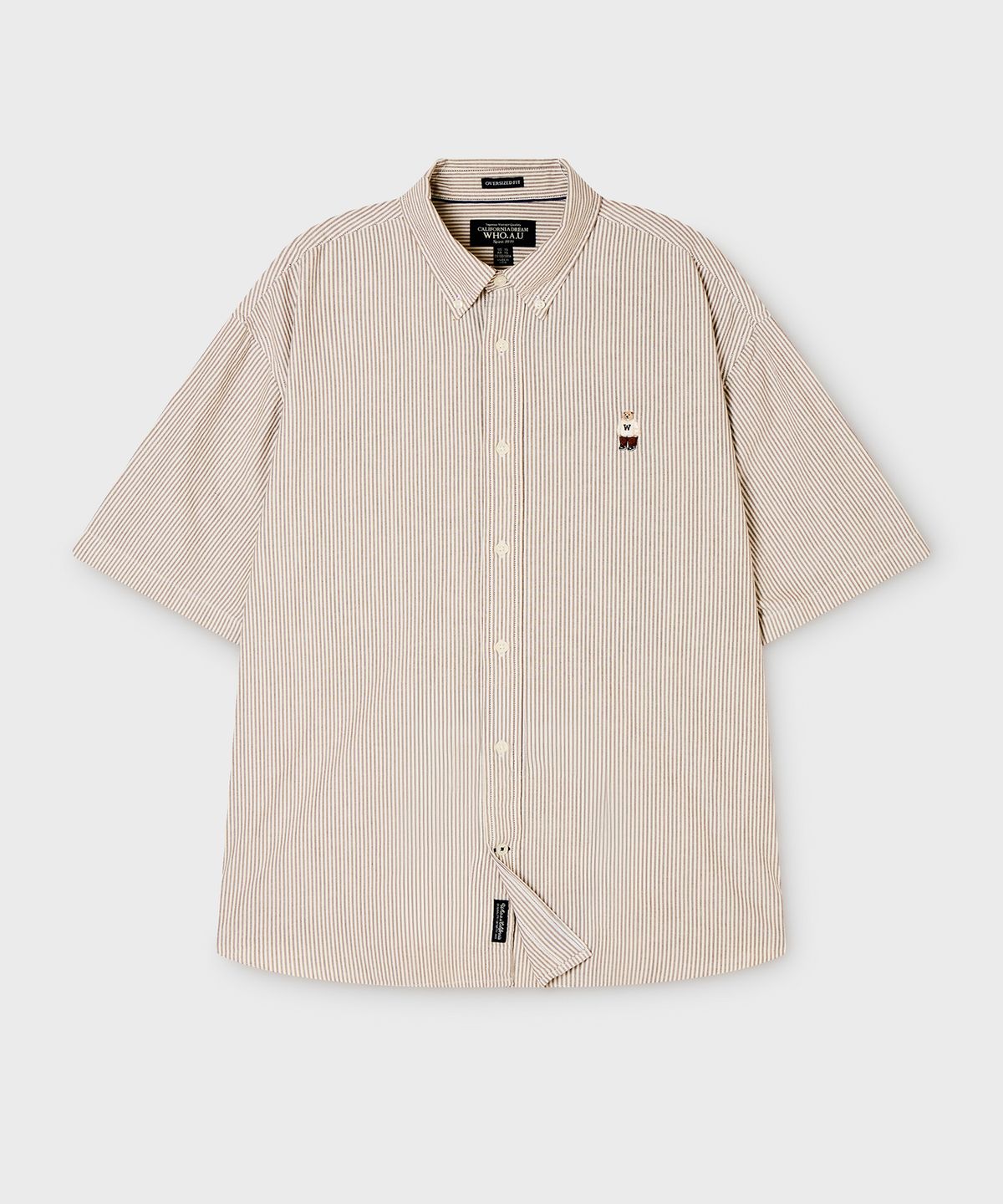 후아유(WHO.A.U) Steve Oxford Short Sleeve Shirts/WHYWG2511U