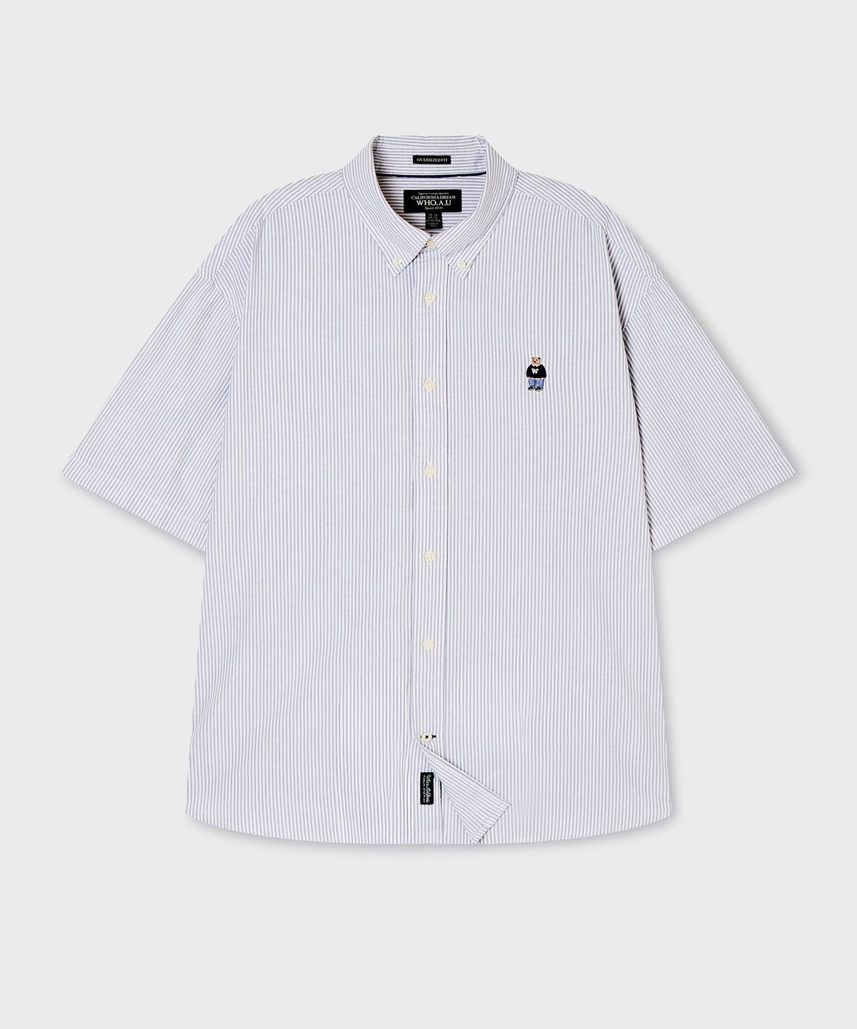 후아유(WHO.A.U) Steve Oxford Short Sleeve Shirts/WHYWG2511U