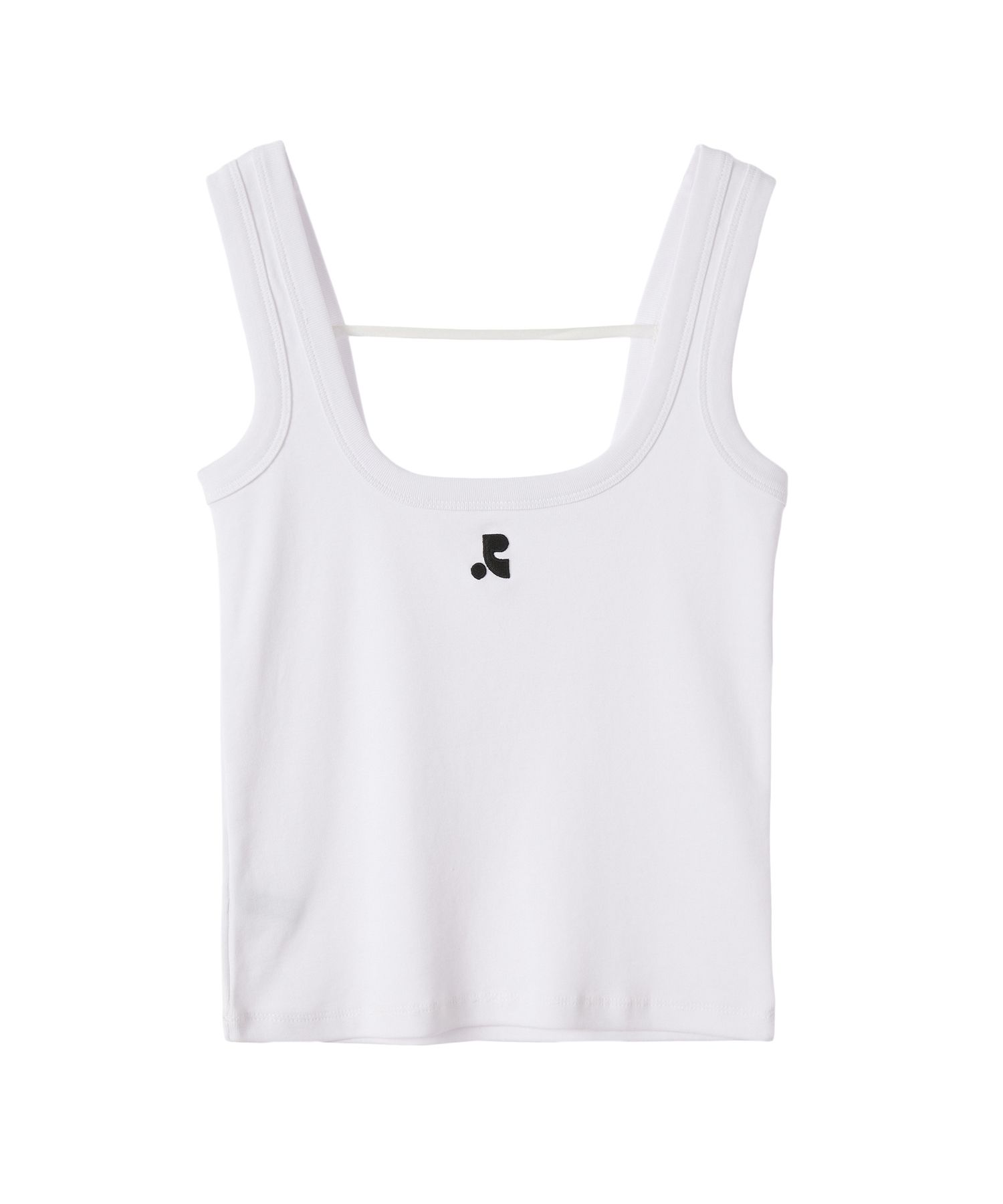 MUSINSA公式 | REST&RECREATION RR SQUARE NECK TANK TOP WHITE