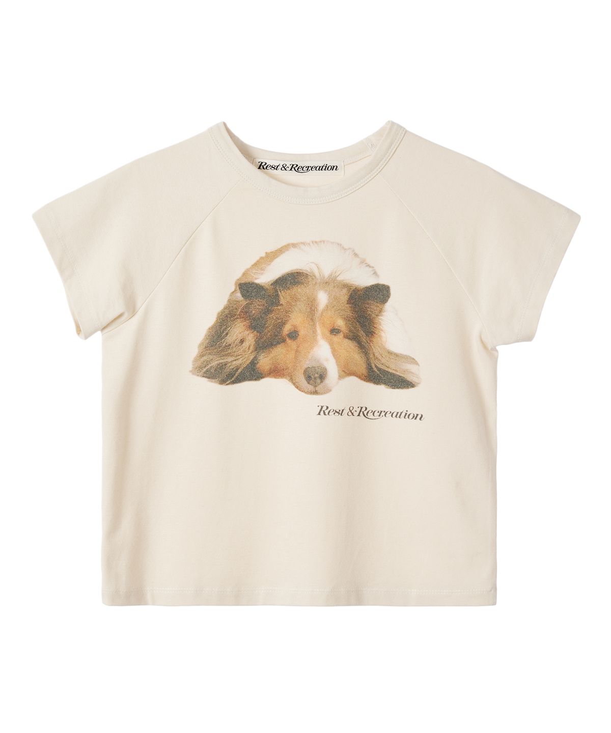 레스트앤레크레이션(REST&RECREATION) RIRI CROP T-SHIRT BEIGE