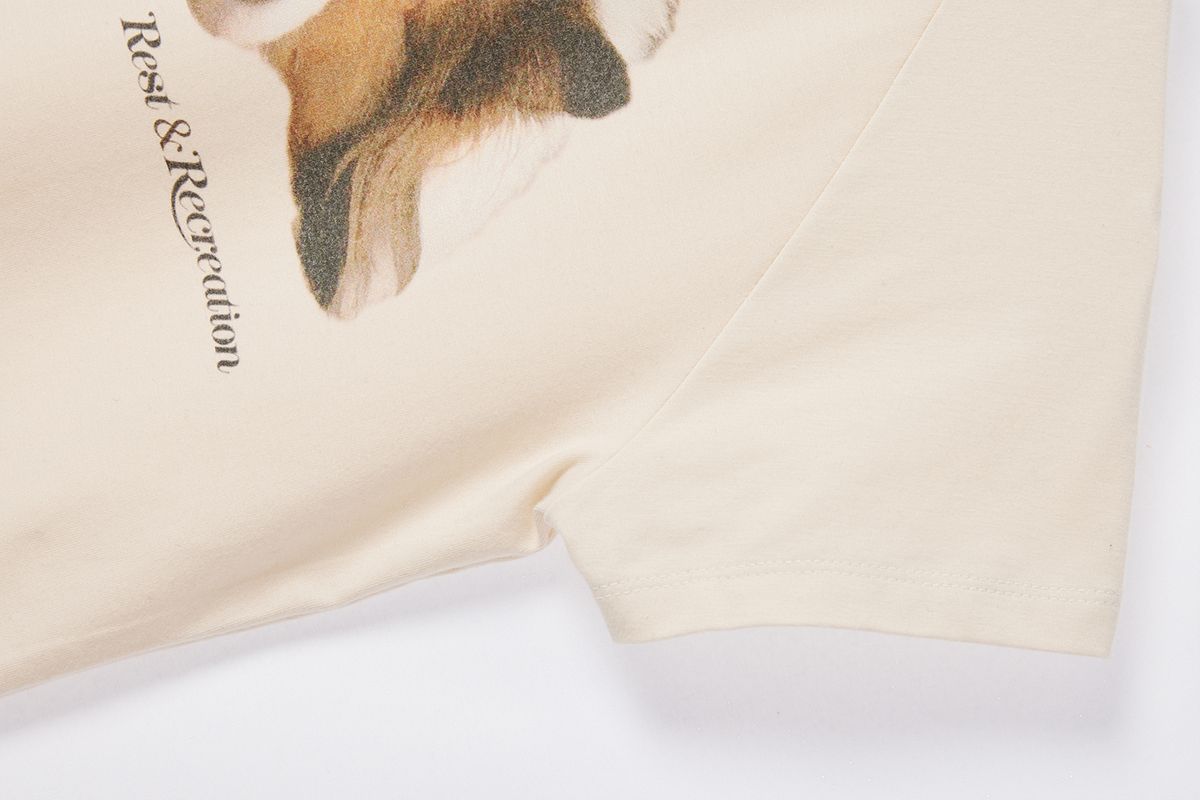 레스트앤레크레이션(REST&RECREATION) RIRI CROP T-SHIRT BEIGE