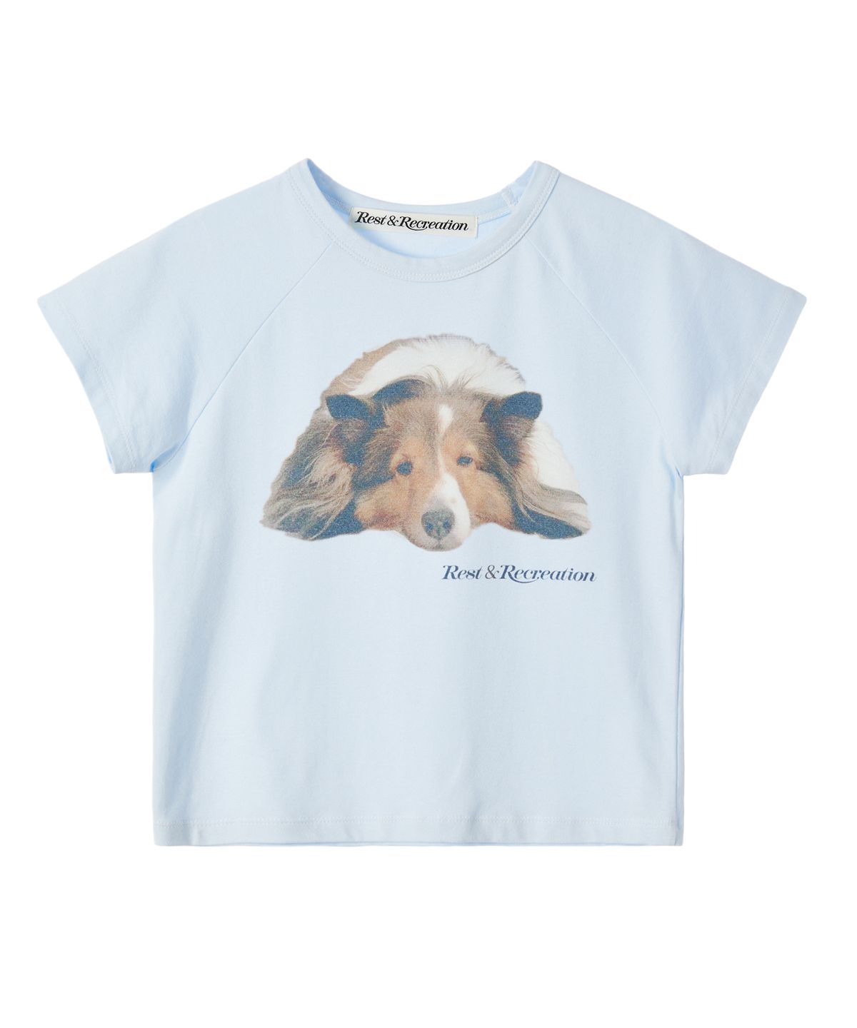 레스트앤레크레이션(REST&RECREATION) RIRI CROP T-SHIRT SKYBLUE