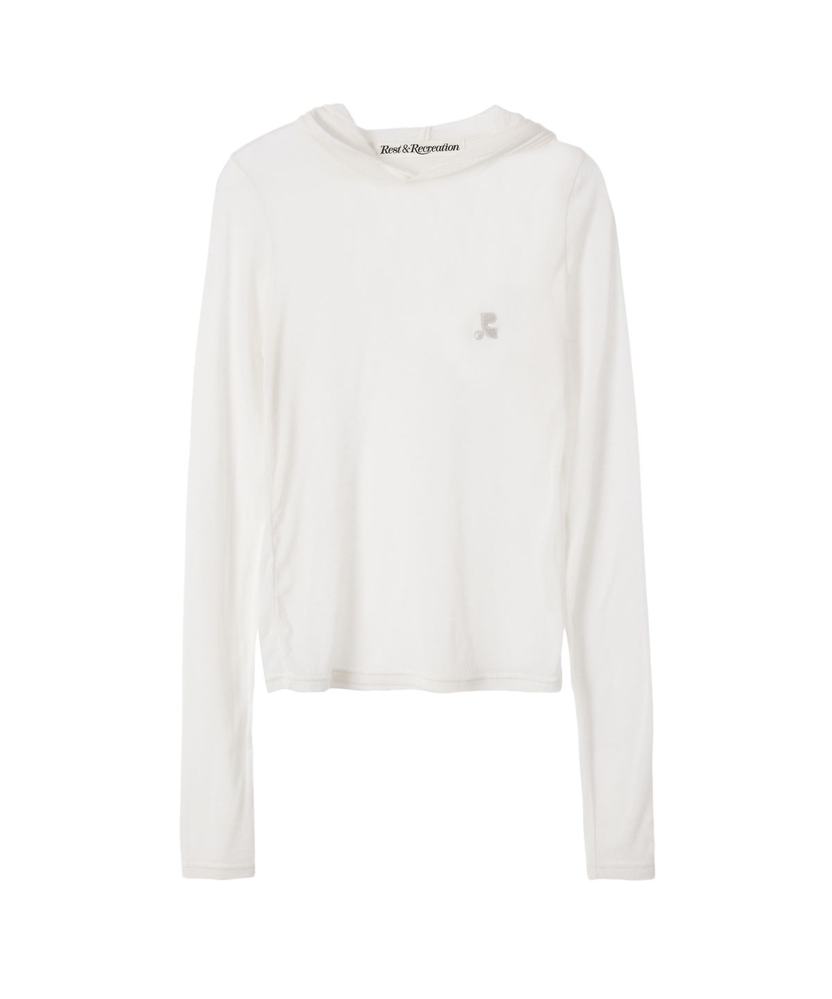 레스트앤레크레이션(REST&RECREATION) RR SEE THROUGH HOOD IVORY