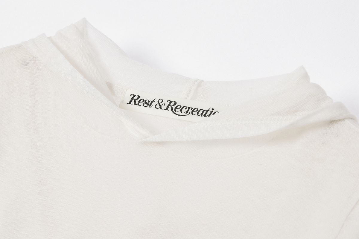 레스트앤레크레이션(REST&RECREATION) RR SEE THROUGH HOOD IVORY