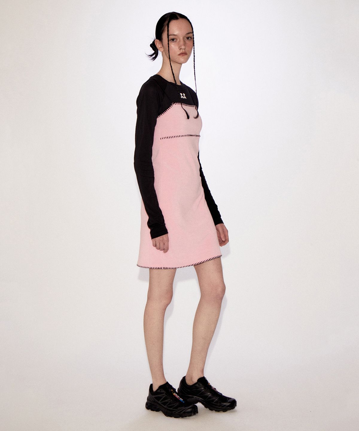 레스트앤레크레이션(REST&RECREATION) RR STITCH TERRY MINI DRESS PINK