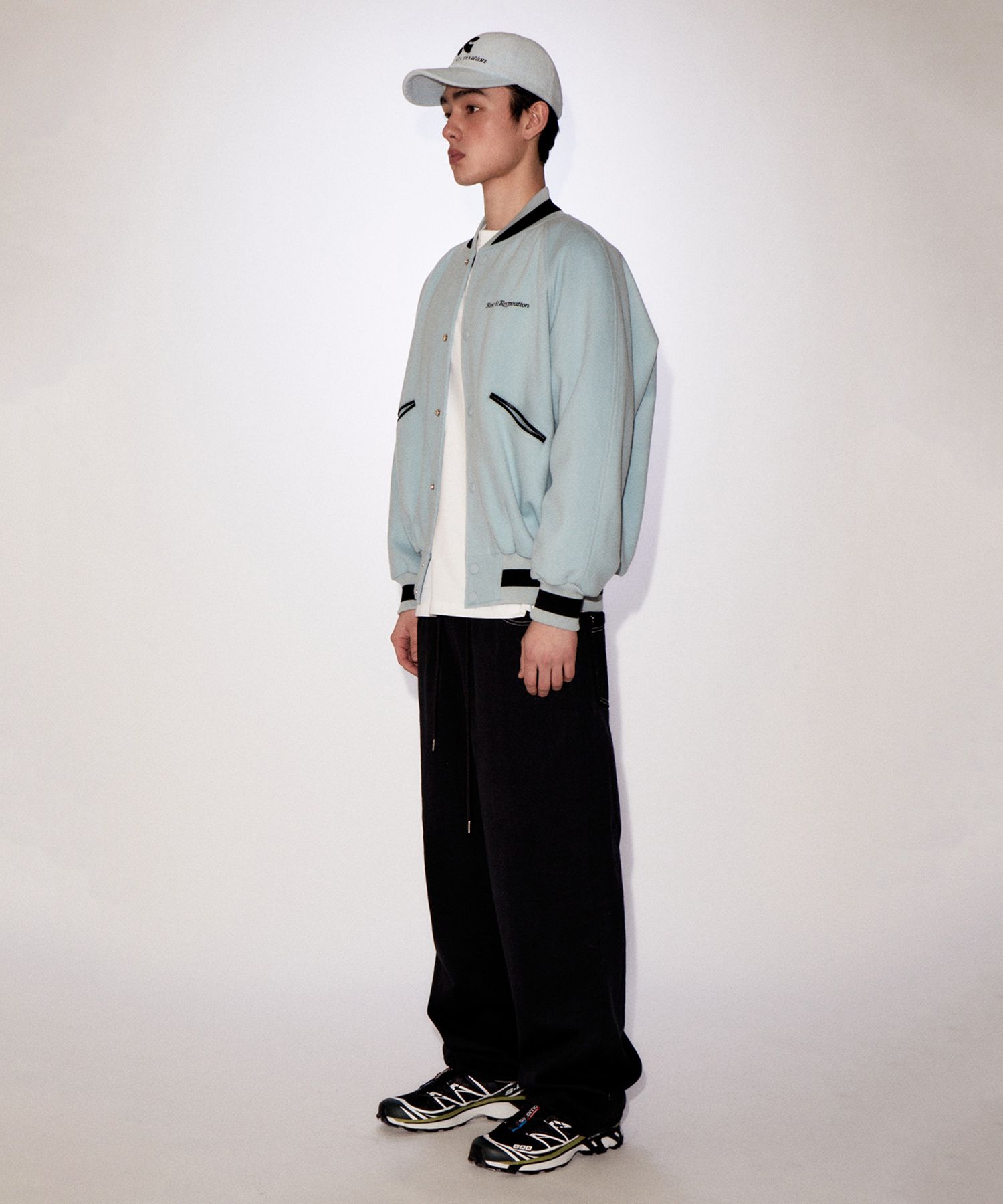 MUSINSA | REST&RECREATION RR LOGO TERRY BALL CAP SKYBLUE