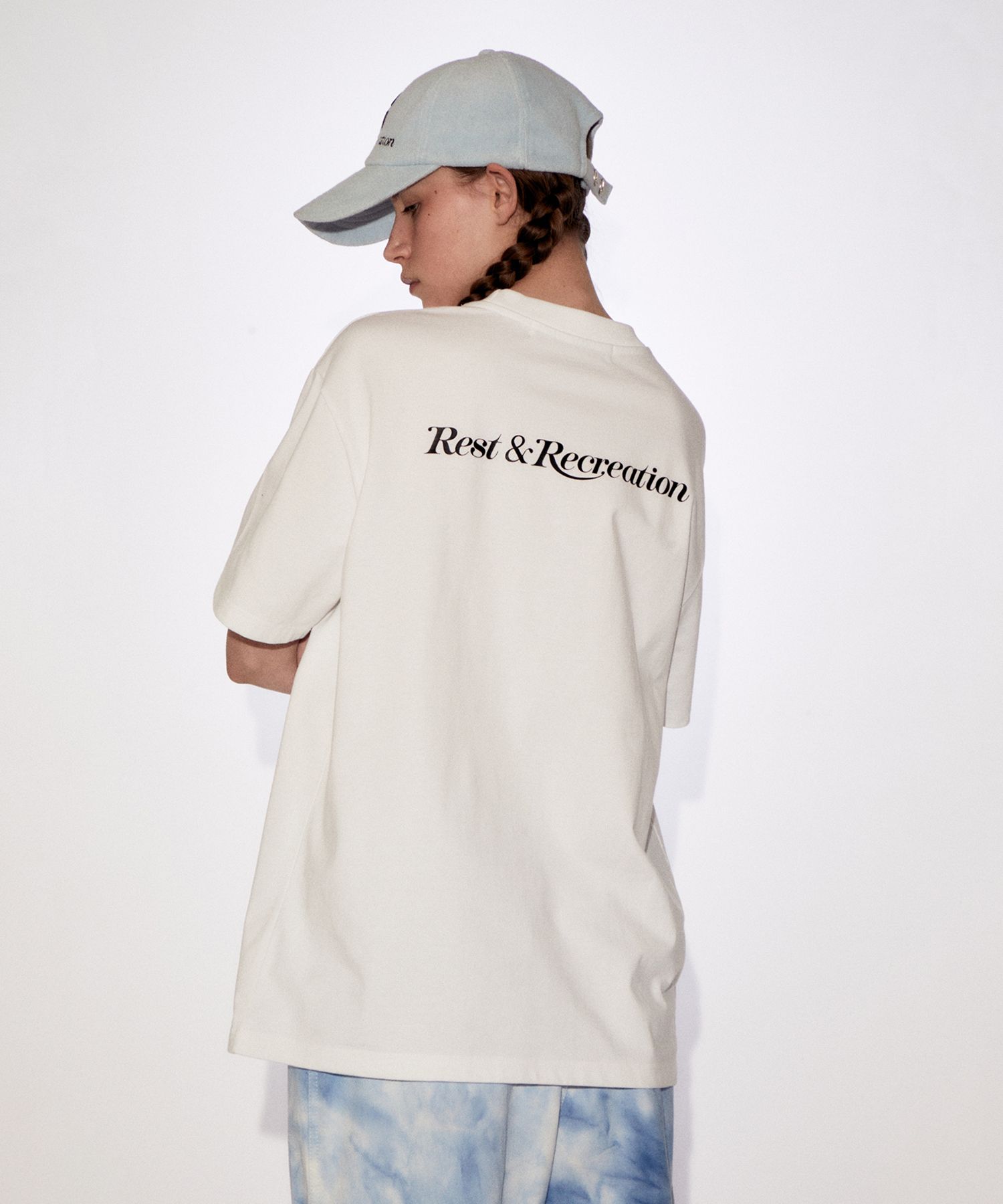 MUSINSA | REST&RECREATION RR LOGO TERRY BALL CAP SKYBLUE