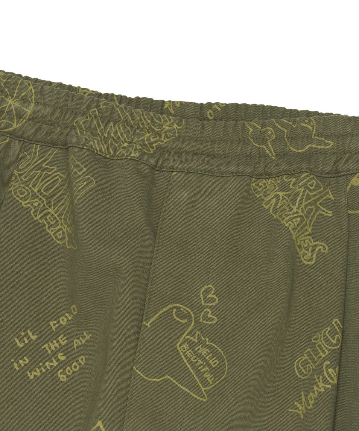 마크곤잘레스(MARK GONZALES) ALLOVER PRINT TWILL EASY PANT - KHAKI