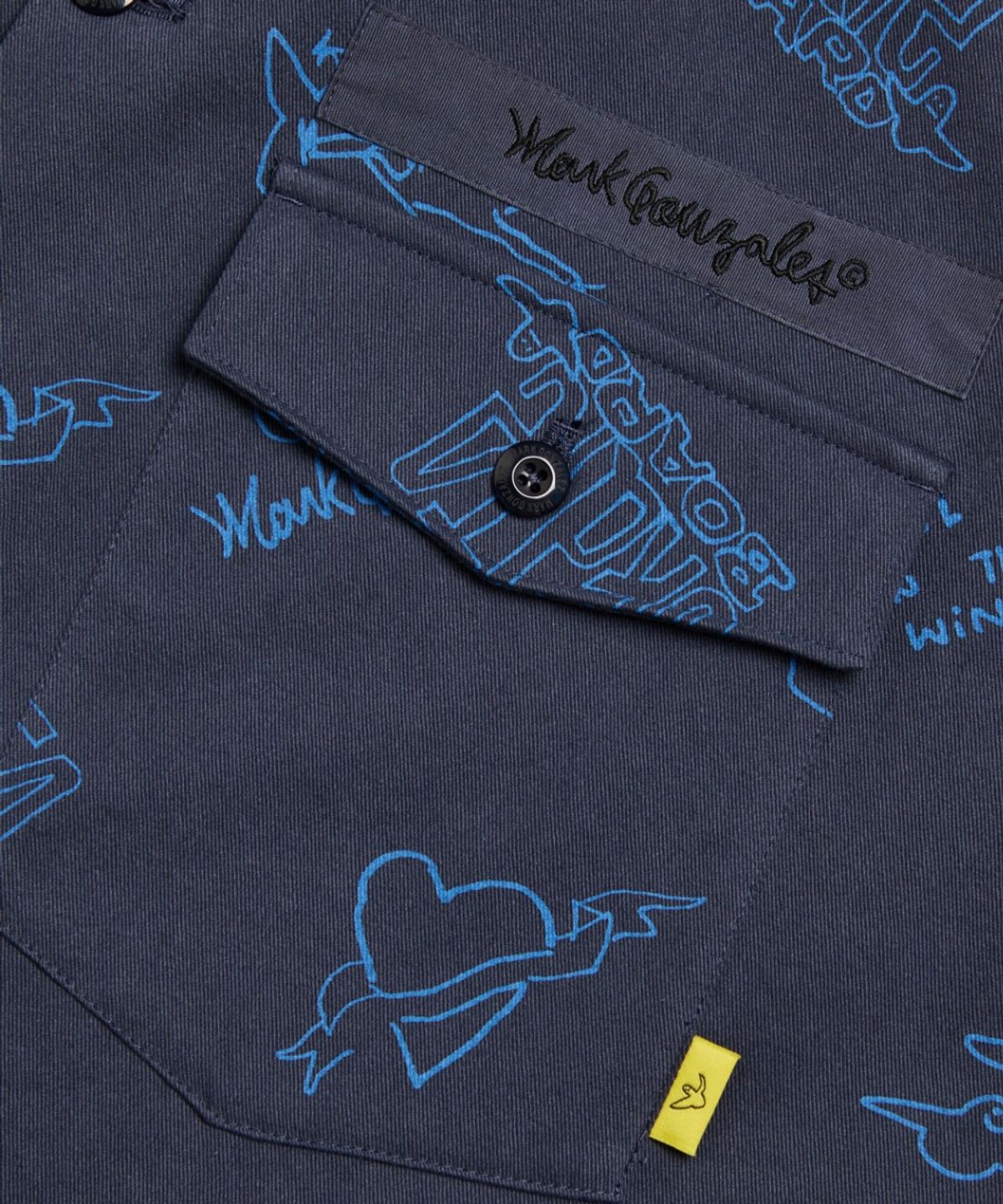 마크곤잘레스(MARK GONZALES) ALLOVER PRINT TWILL WORK JACKET - NAVY