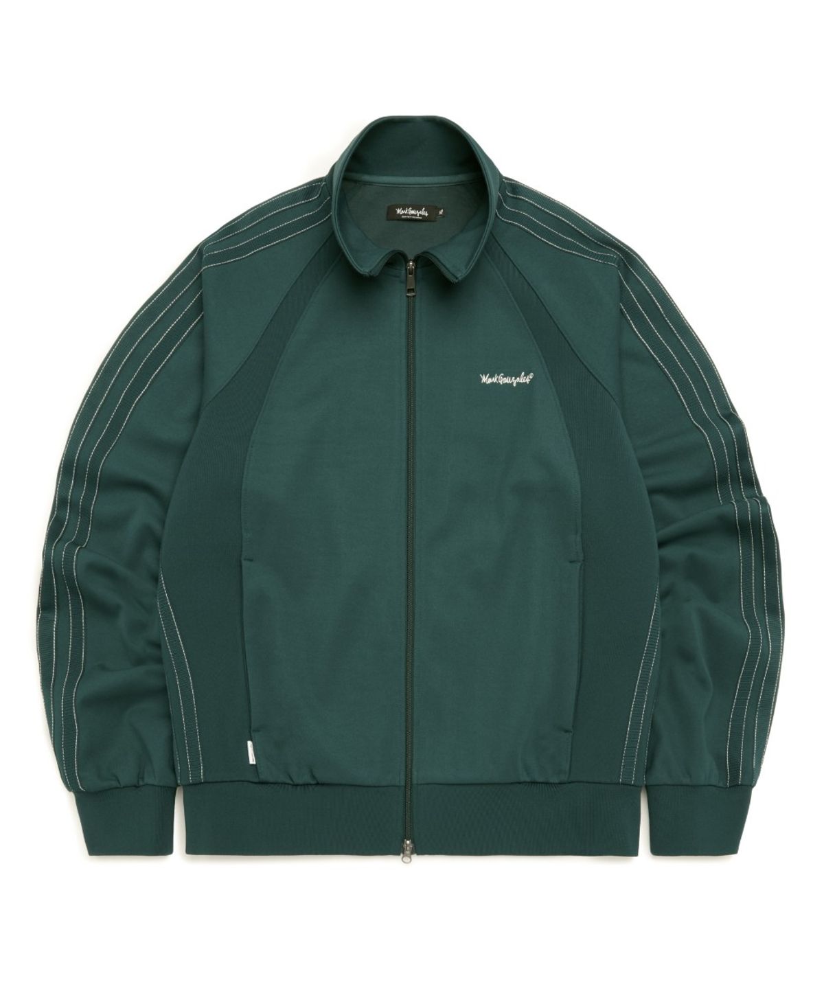 마크곤잘레스(MARK GONZALES) SIGN LOGO TAPE DETAIL TRACK JACKET - D/GREEN