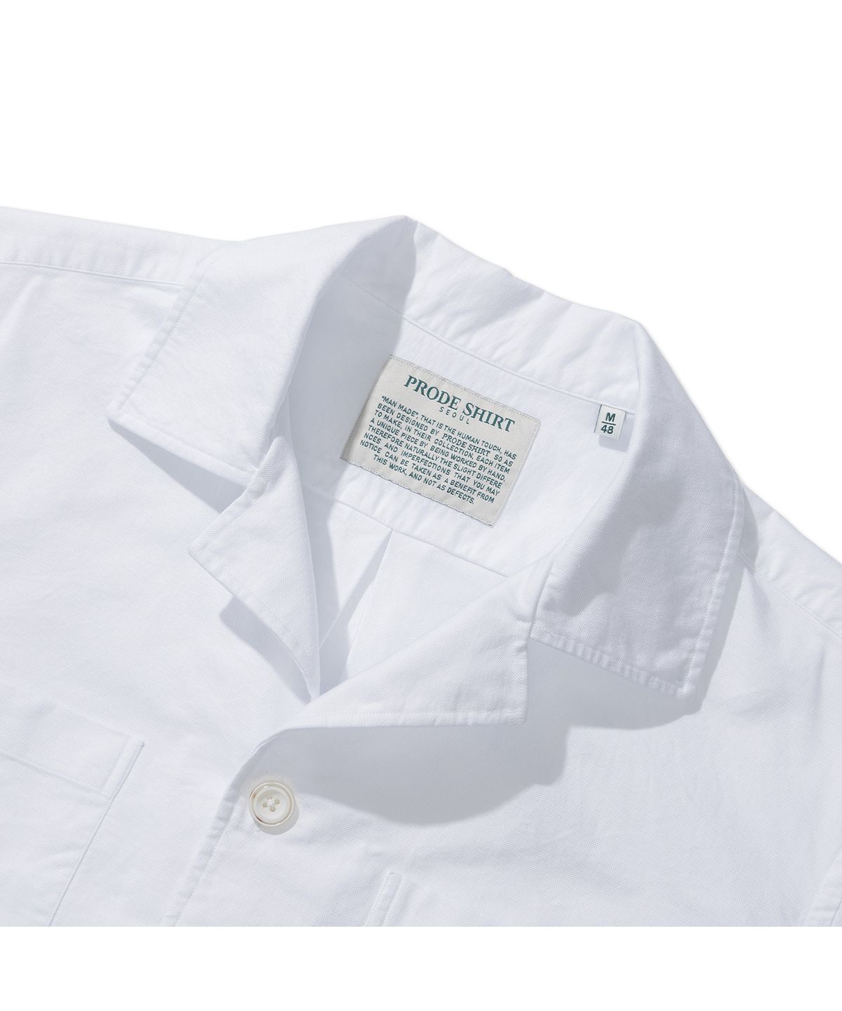 프로드셔츠(PRODESHIRT) [컴포트]쿠반 옥스포드 오버 셔츠 (화이트)