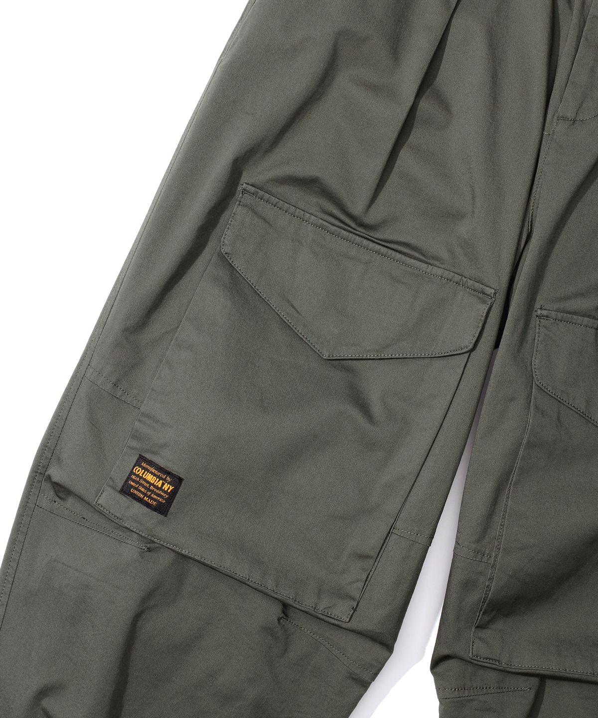 컬럼비아 유니버시티(COLUMBIA UNIVERSITY) MIL-LABEL POCKET WIDE FIT BALLOON PANTS 카키