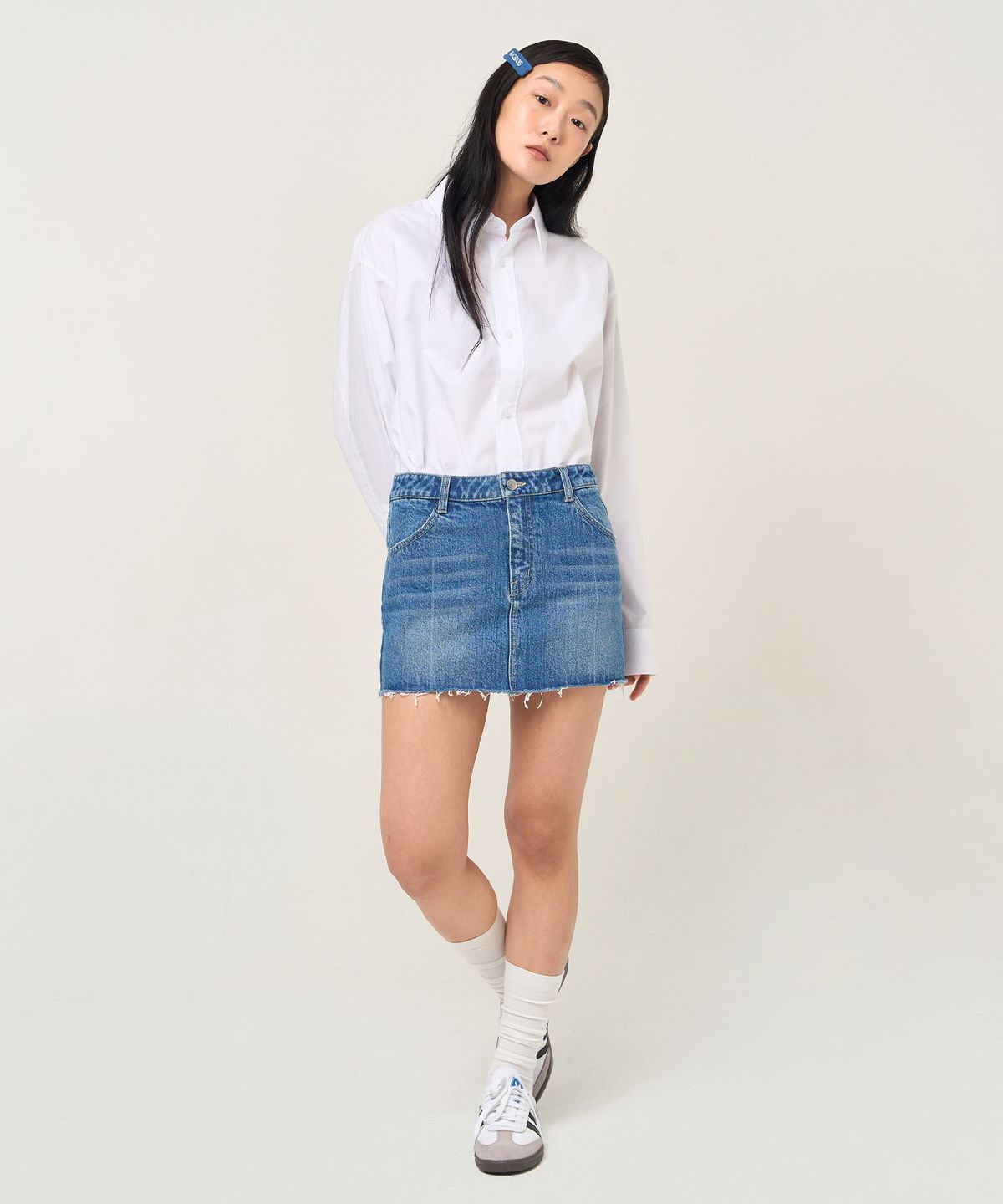 플랙 우먼(PLAC WOMEN) 스커트 M41 미드 블루