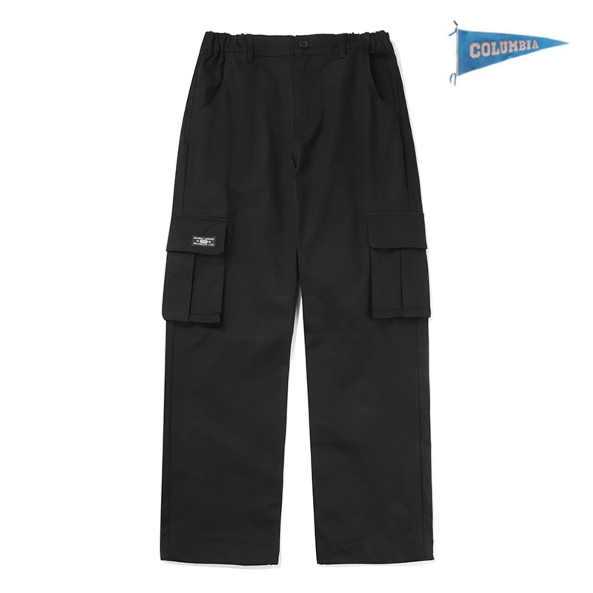 컬럼비아 유니버시티(COLUMBIA UNIVERSITY) NYC LABEL CP MULTIPOCKET LOOSE FIT PANTS 블랙
