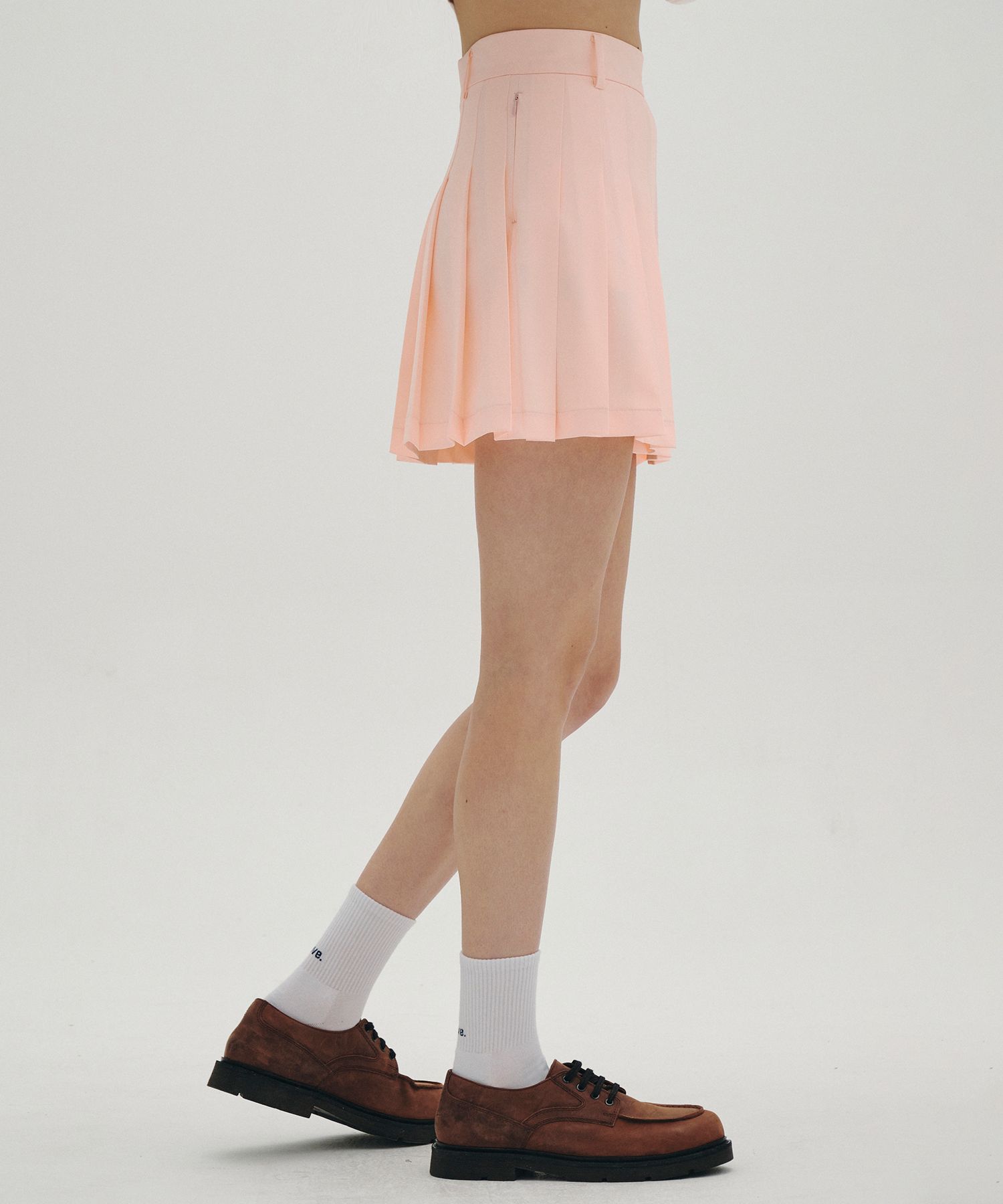 [Clove]★Basic Pleated Skirt MUSINSA | CLOVE [23SS clove] Basic Pleated Skirt (Coral)