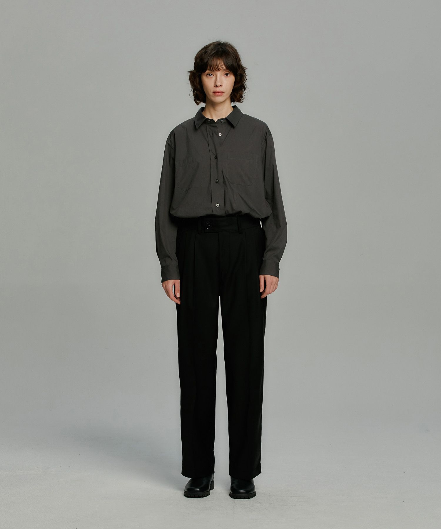 スーツ ANOTHER OFFICE / Santiago Slacks BLACK L MUSINSA | ANOTHER OFFICE [SS] Santiago Slacks Standard (Black)