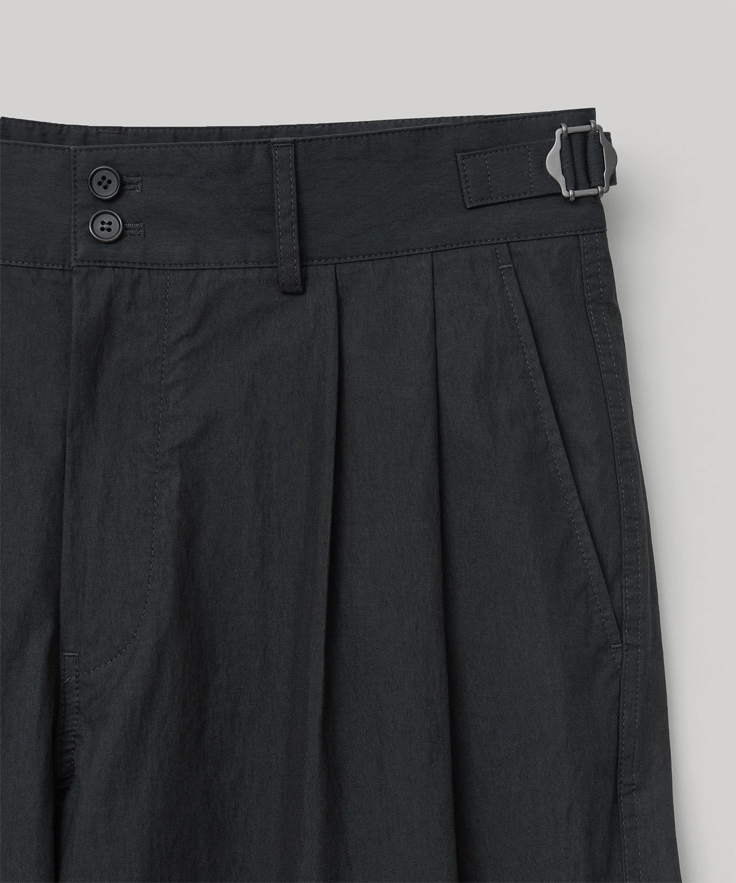 어나더 오피스(ANOTHER OFFICE) Santiago Officer Pants (Almost Black
