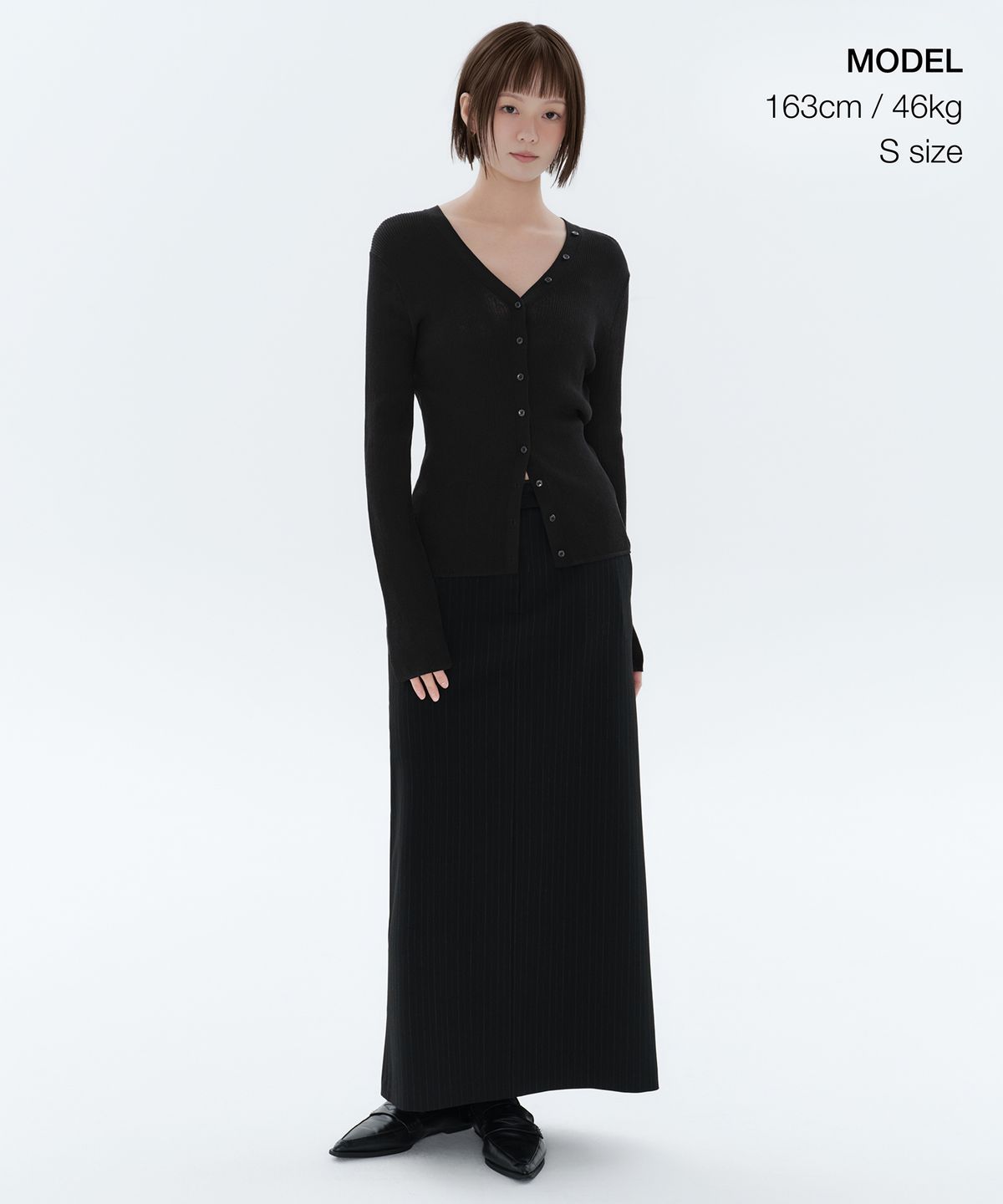 무신사 스탠다드 우먼(MUSINSA STANDARD WOMAN) 우먼즈 리브드 슬림 가디건 [블랙]