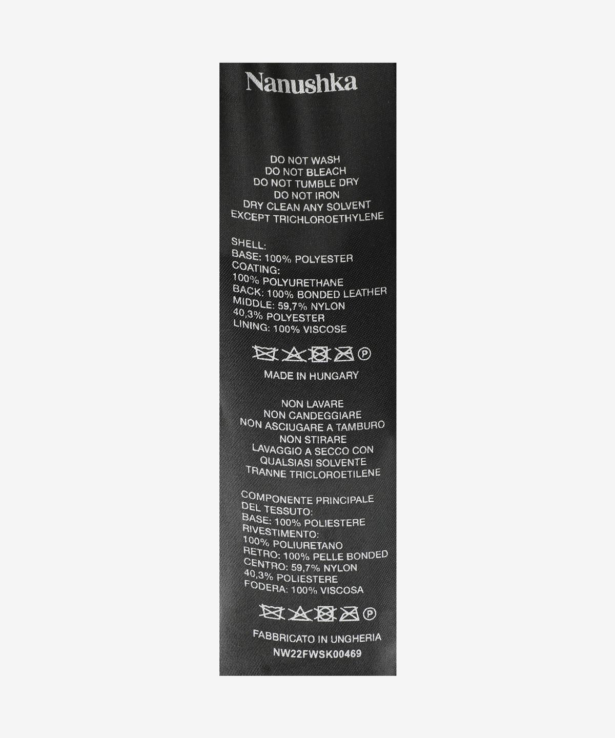 나누쉬카(NANUSHKA) 카시아 레더 롱 스커트 - 파인 그린 / NW22FWSK00469