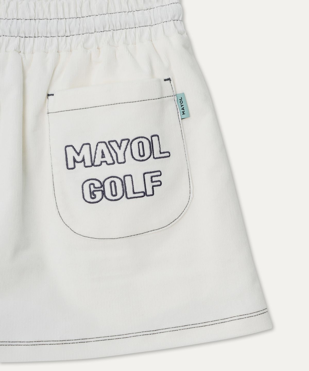 마욜(MAYOL) 코듀로이 카고 스커트_아이보리