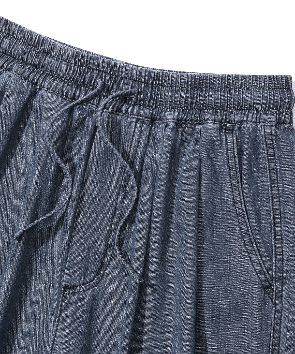 컬럼비아 유니버시티(COLUMBIA UNIVERSITY) MIL-LABEL PINTUCK DENIM PANTS 블랙데님