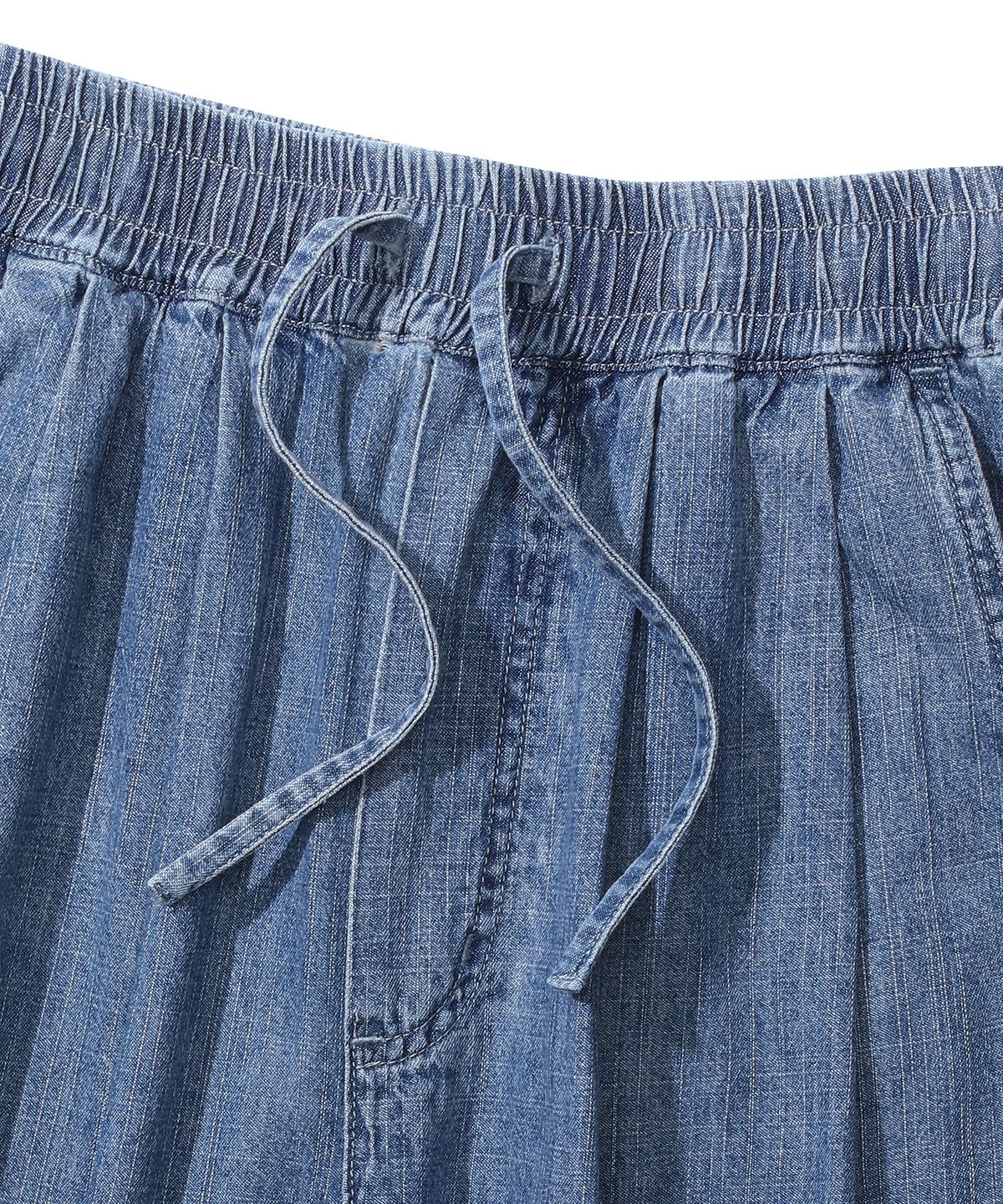 컬럼비아 유니버시티(COLUMBIA UNIVERSITY) MIL-LABEL PINTUCK DENIM PANTS 미드나잇데님