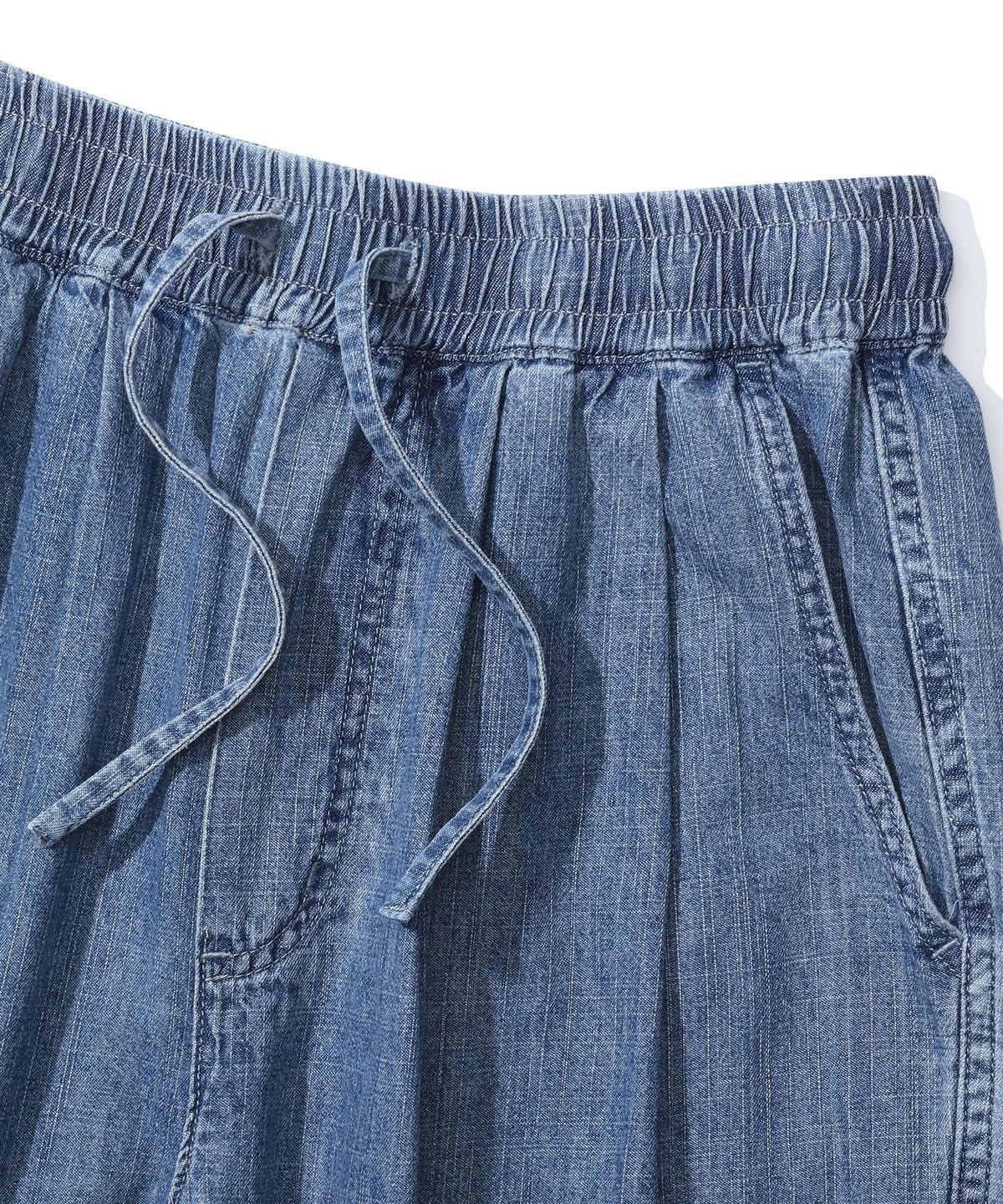 컬럼비아 유니버시티(COLUMBIA UNIVERSITY) MIL-LABEL PINTUCK DENIM PANTS 미드나잇데님