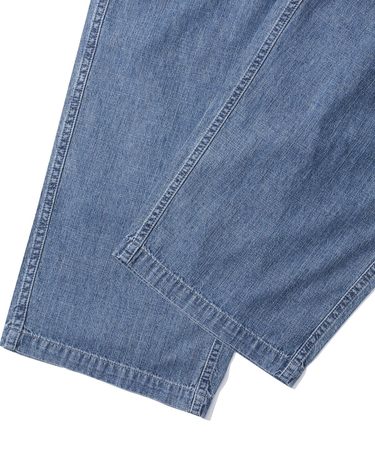 컬럼비아 유니버시티(COLUMBIA UNIVERSITY) MIL-LABEL PINTUCK DENIM PANTS 미드나잇데님