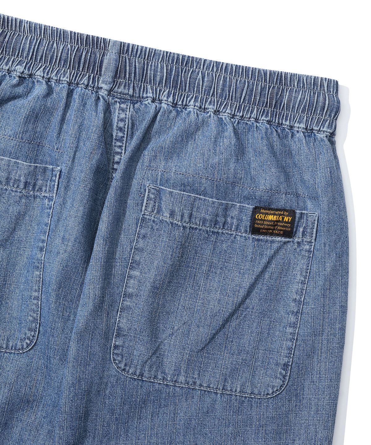 컬럼비아 유니버시티(COLUMBIA UNIVERSITY) MIL-LABEL PINTUCK DENIM PANTS 미드나잇데님
