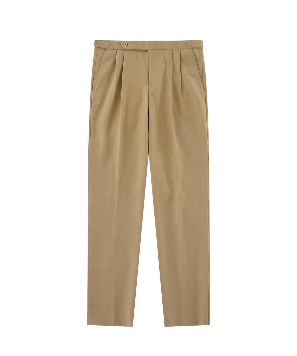 벨리프(BELLIEF) 23SS Wool soft two tuck adjust pants (BEIGE)