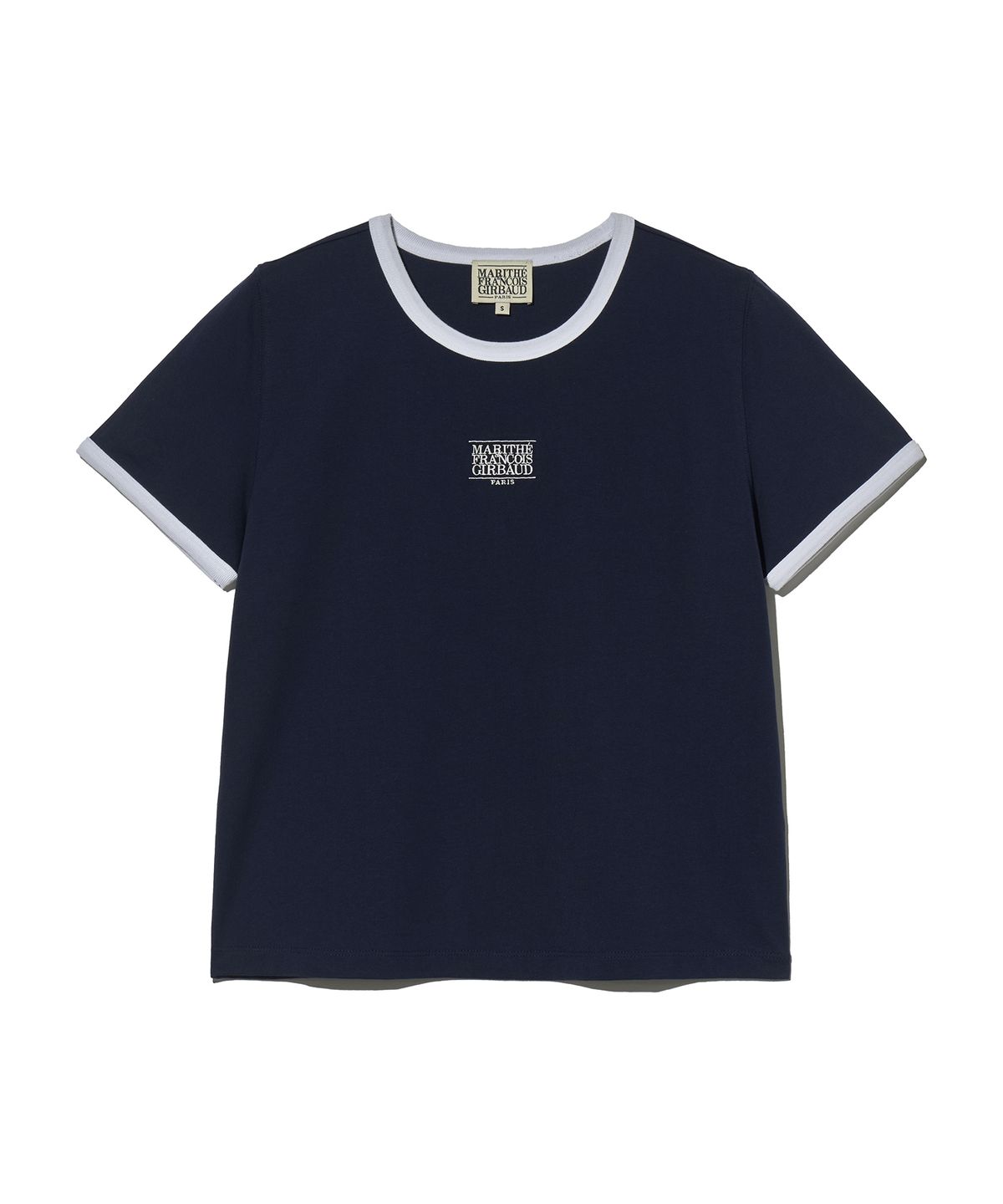 마리떼 프랑소와 저버(MARITHÉ + FRANҪOIS GIRBAUD) W CLASSIC LOGO RINGER TEE navy