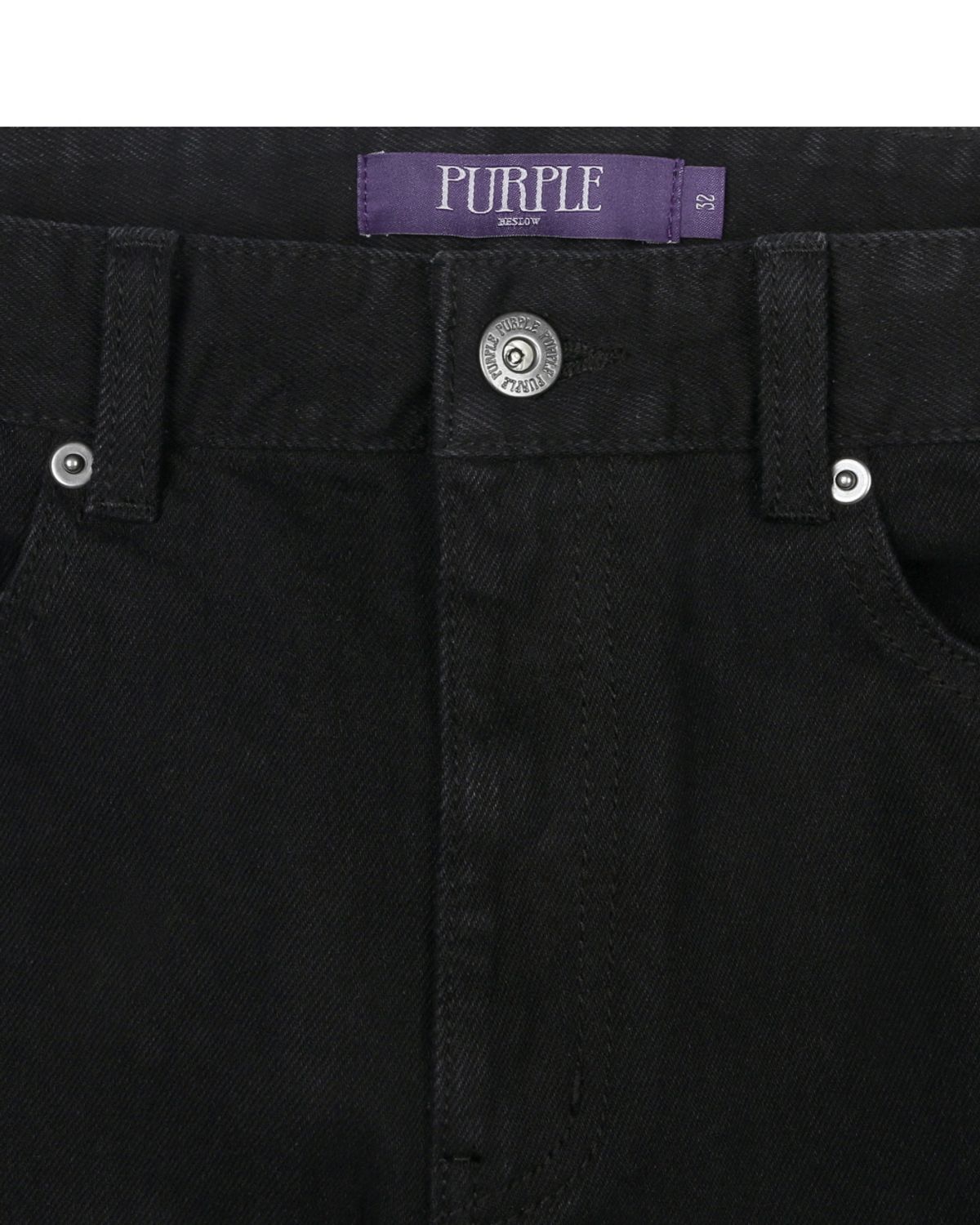 비슬로우(BESLOW) DOUBLE KNEE FLARE JEANS FADE BLACK