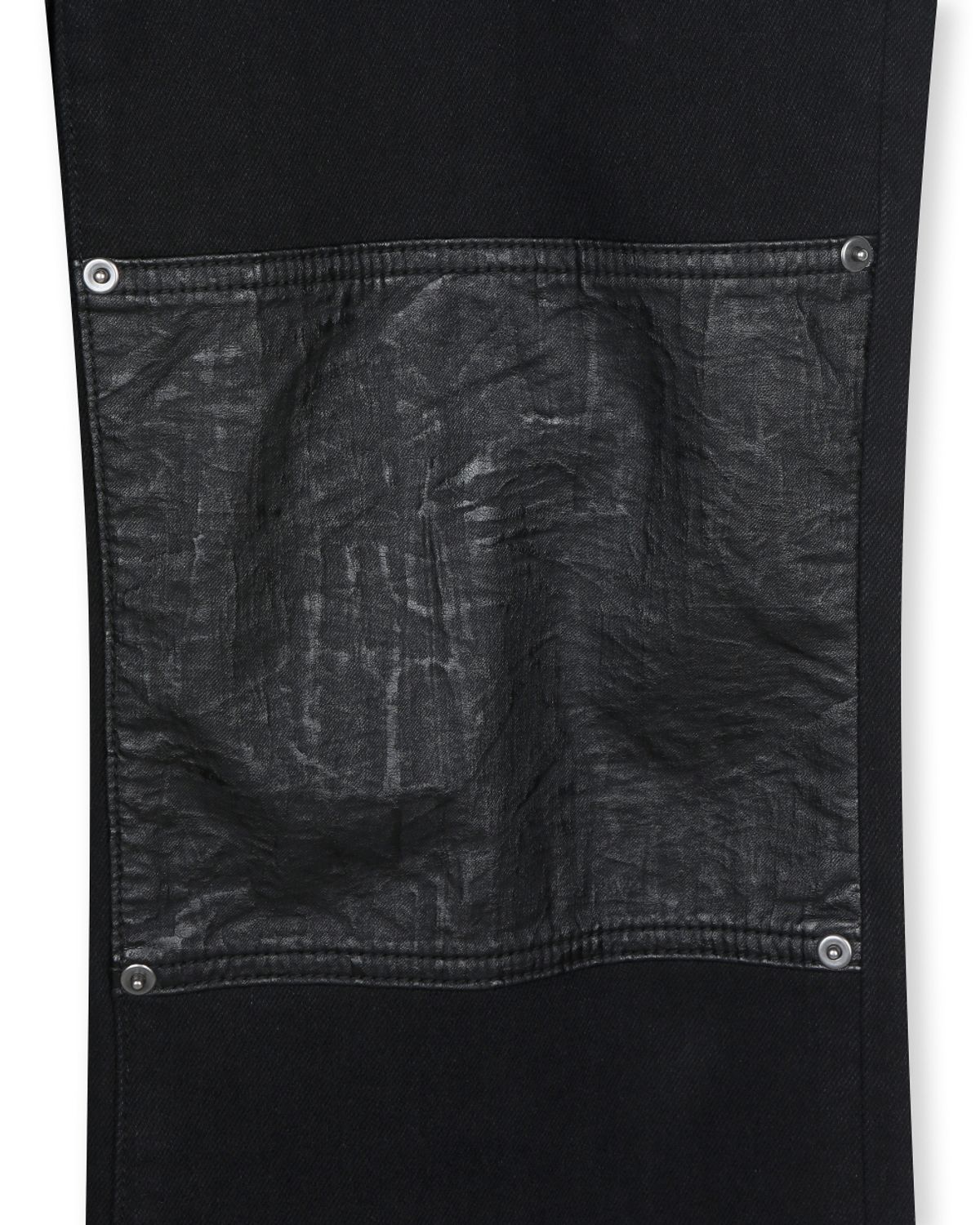 비슬로우(BESLOW) DOUBLE KNEE FLARE JEANS FADE BLACK